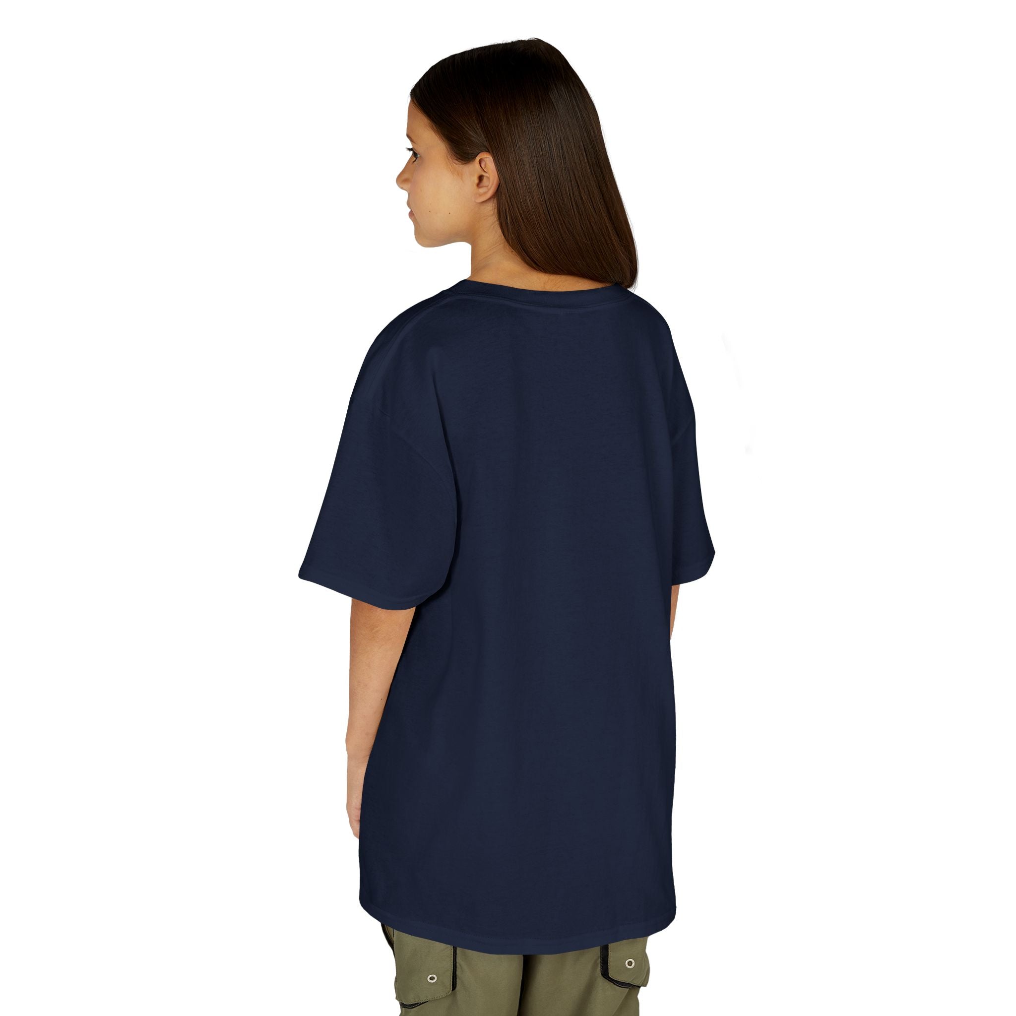 Kids T-Shirt — Plain White Heavy Cotton Tee for Boys & Girls