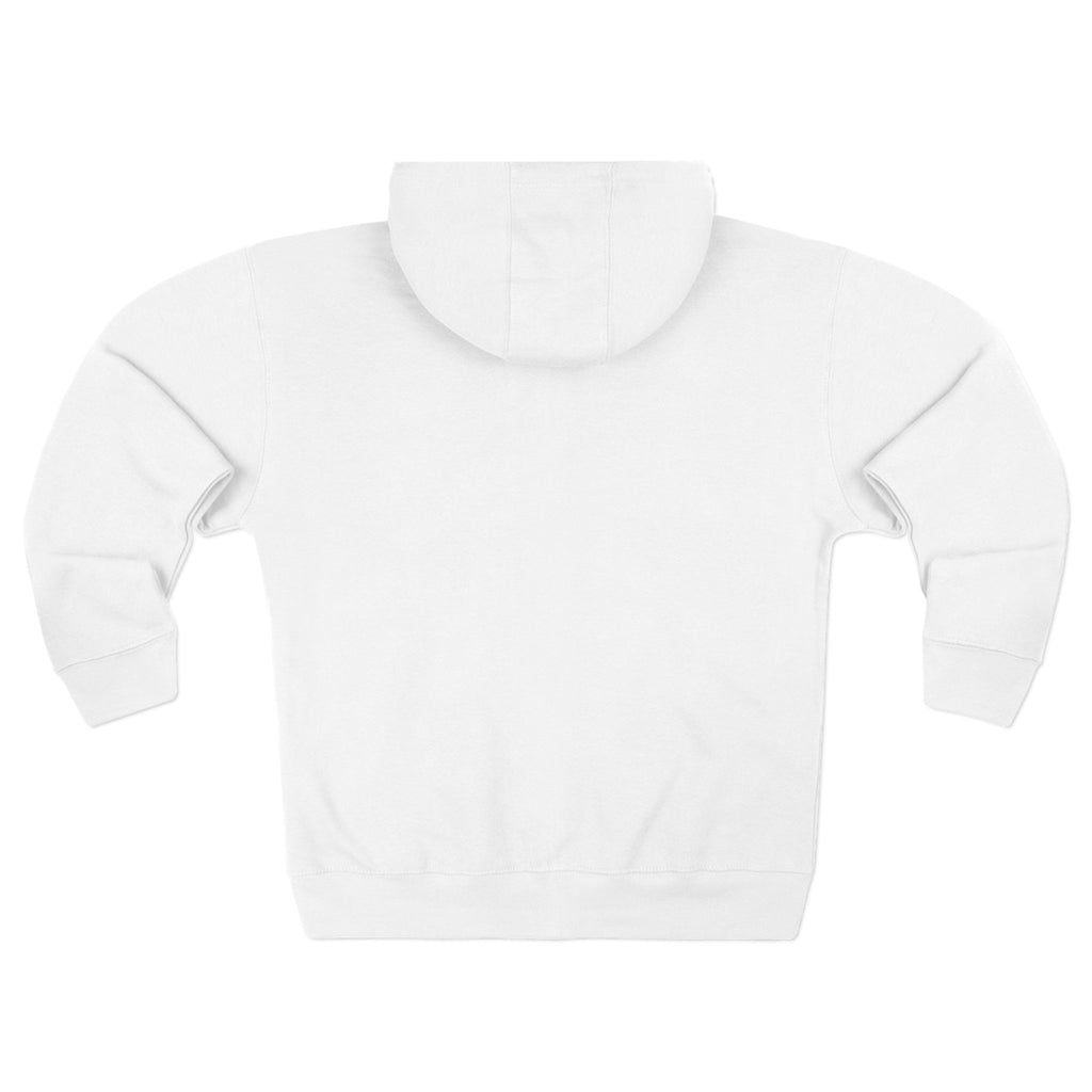 Classic White Zip Hoodie - Plain Full-Zip Hooded Sweatshirt