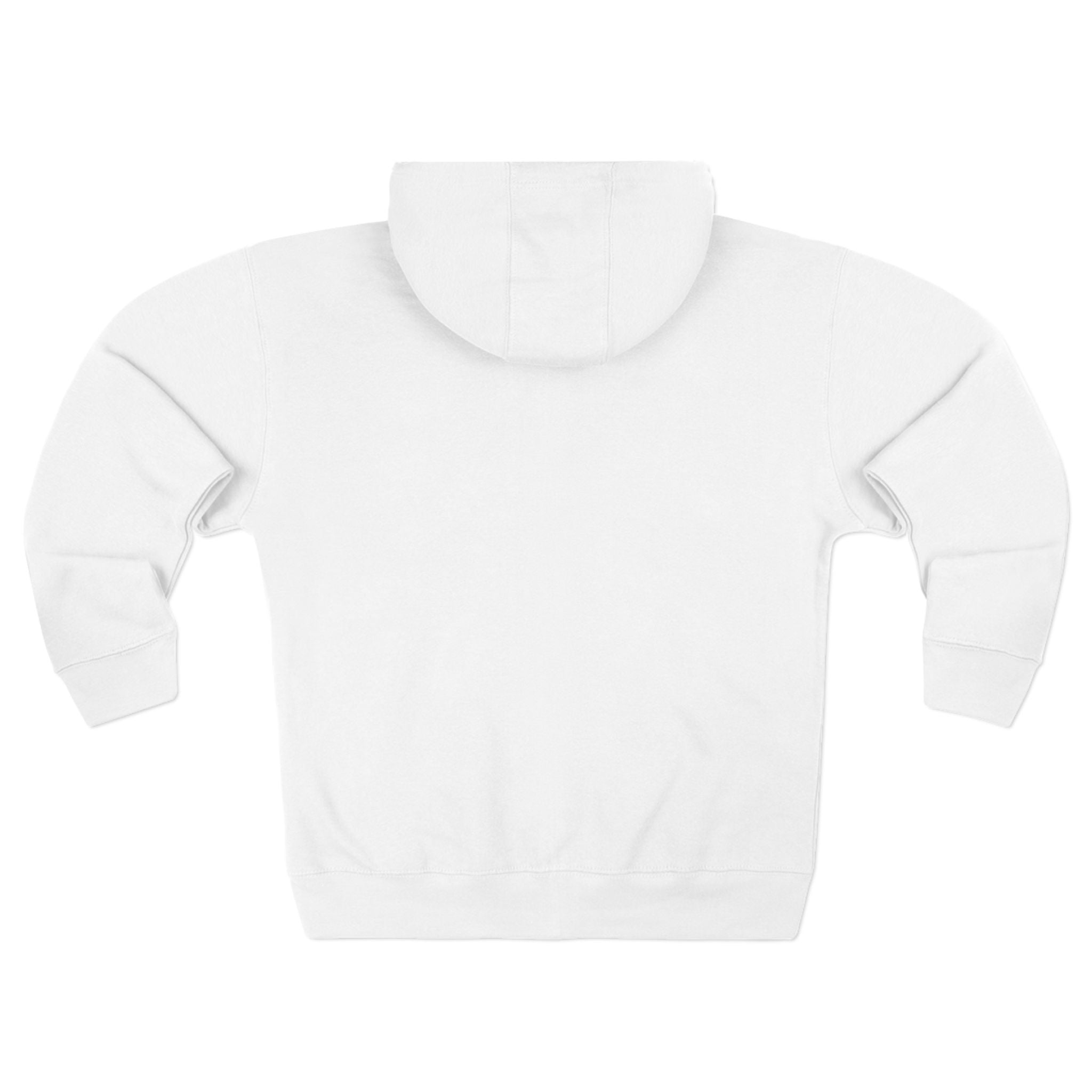 Classic White Zip Hoodie - Plain Full-Zip Hooded Sweatshirt