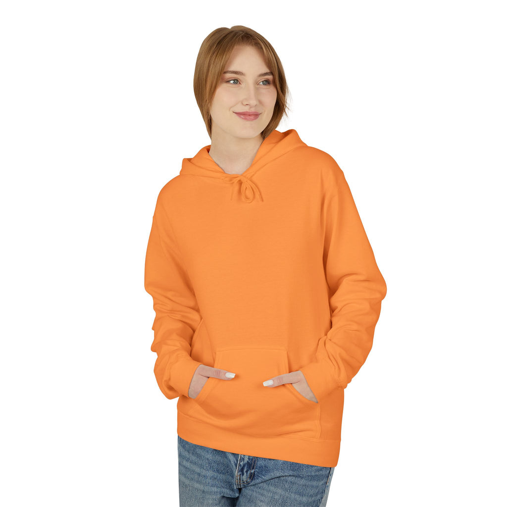 Classic White Fleece Hoodie – Soft Midweight Pullover