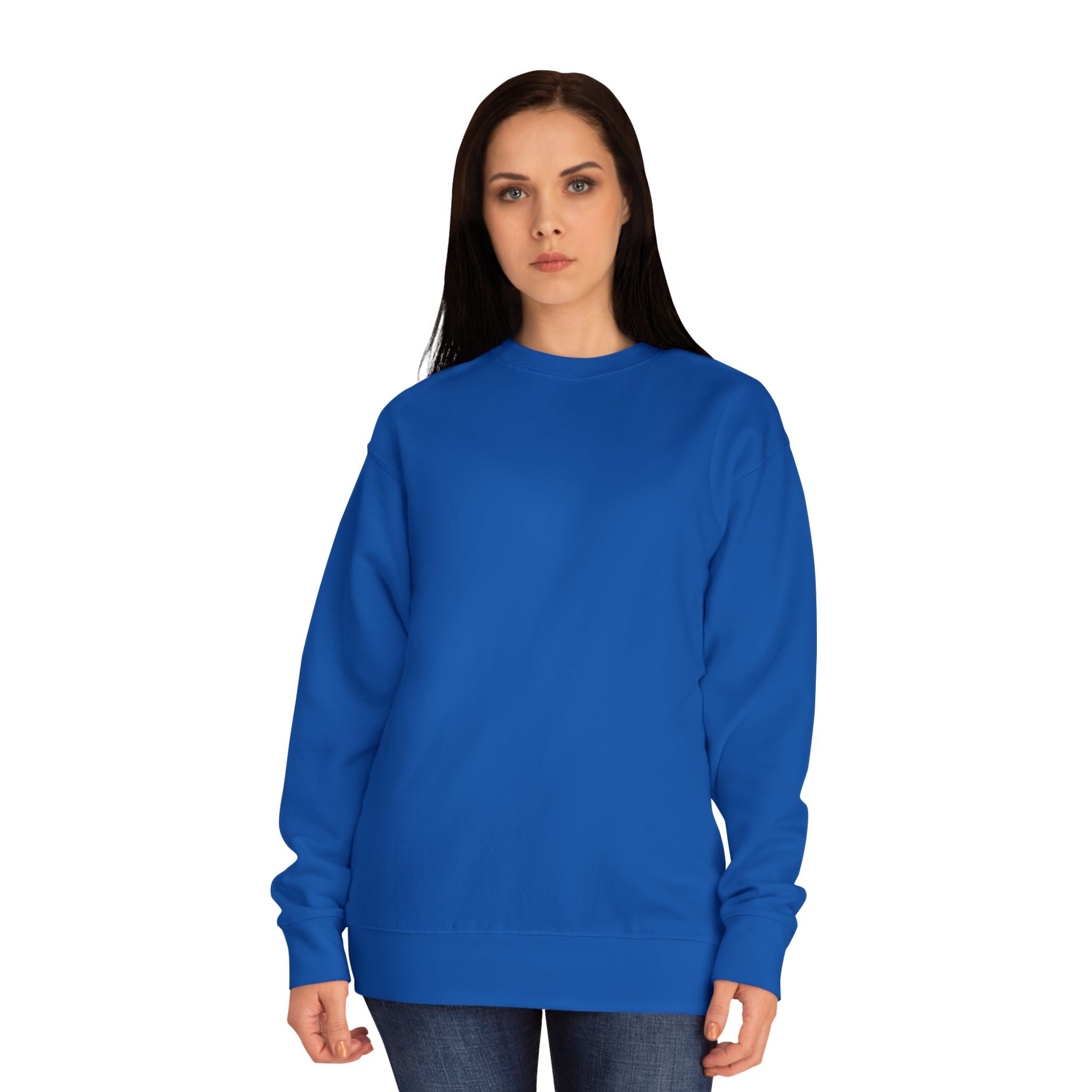 Crewneck Sweatshirt – Classic Coral Crew Sweatshirt, Cozy Everyday Pullover