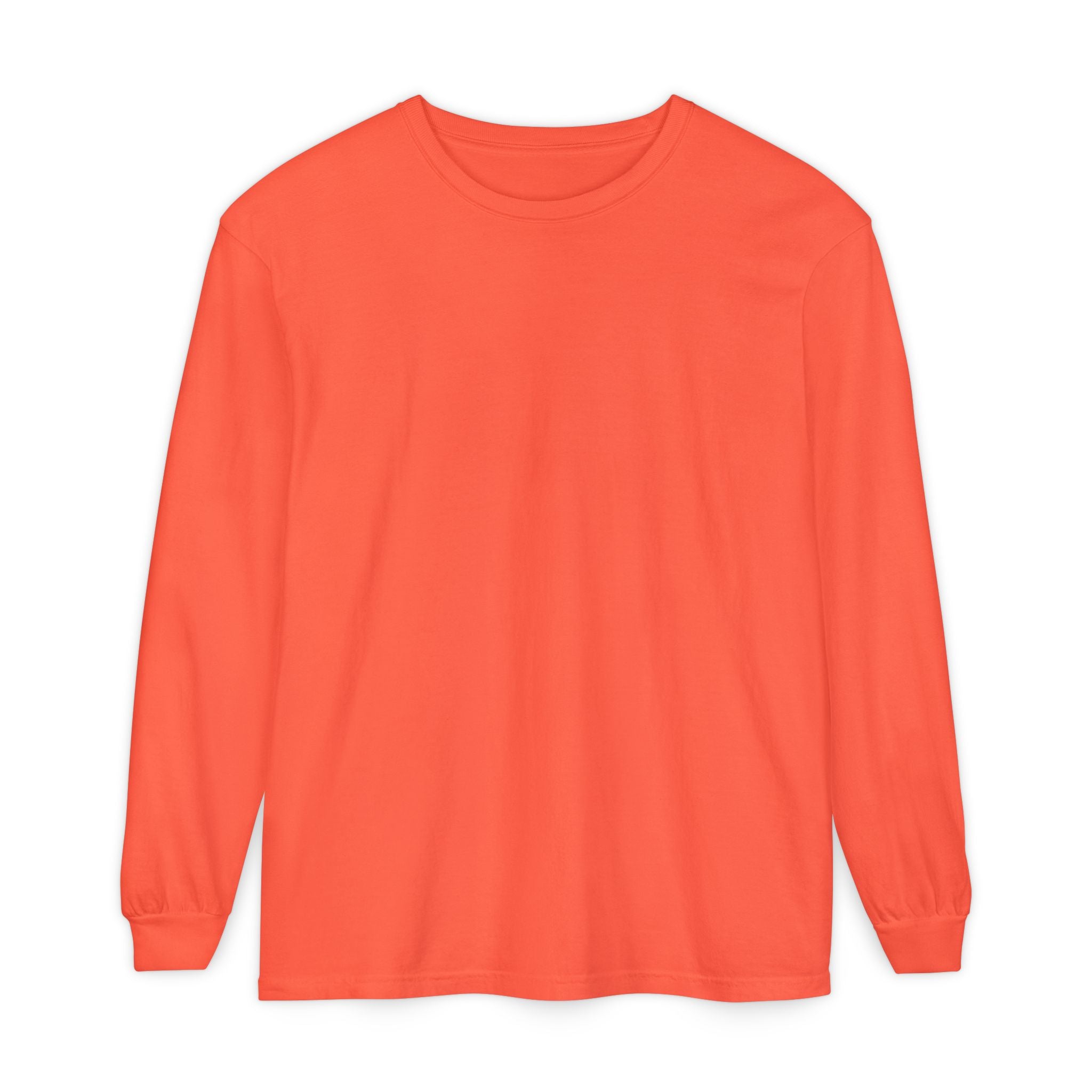 Long Sleeve T-Shirt — Classic White Garment-Dyed Tee