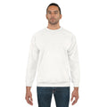 Classic White Crewneck Sweatshirt — All-Over Print Blank Base for Custom Designs