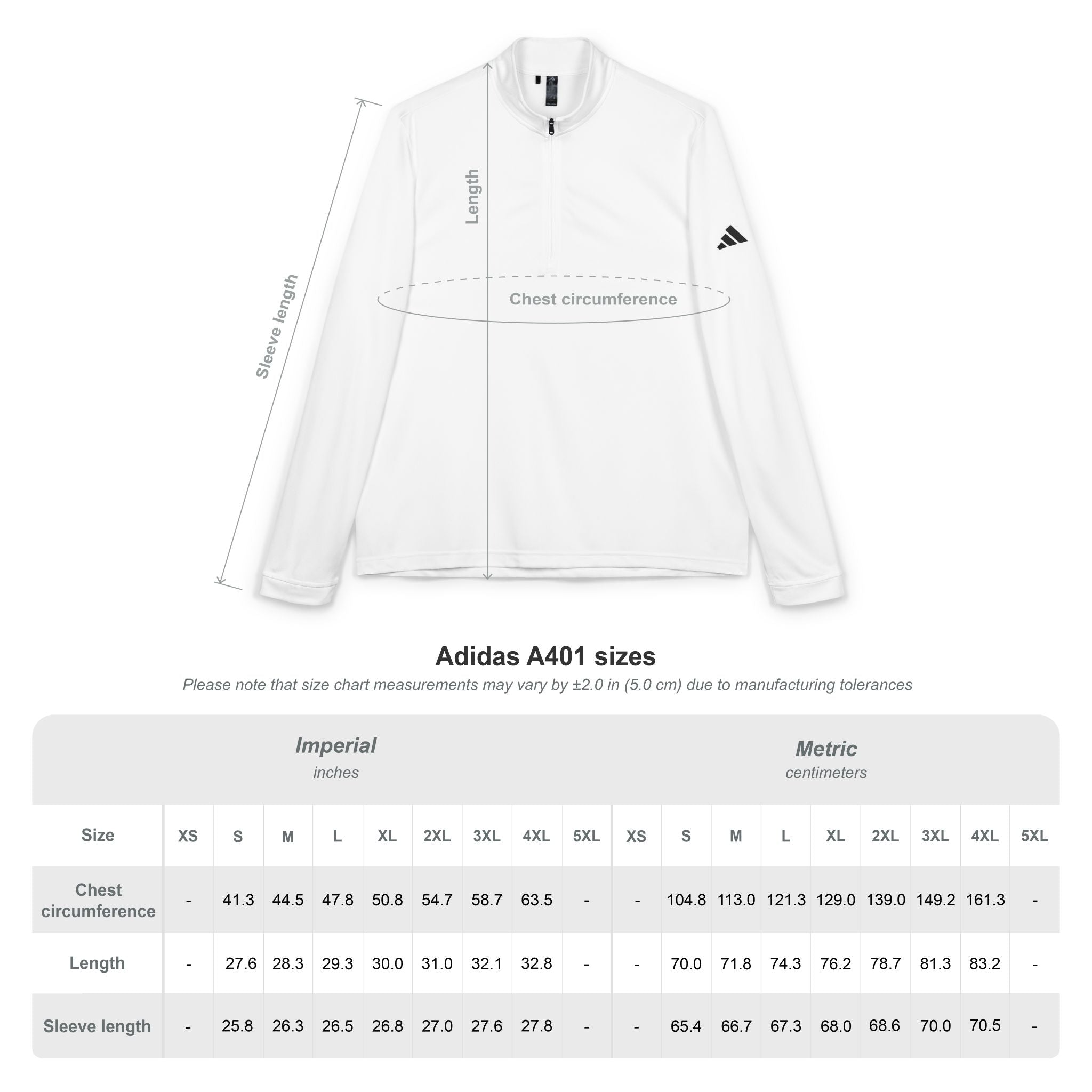 Adidas Quarter-Zip Pullover – Embroidered Performance Top
