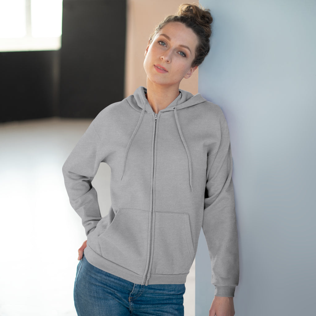 Zip Hoodie — Classic Navy Full‑Zip Hooded Sweatshirt