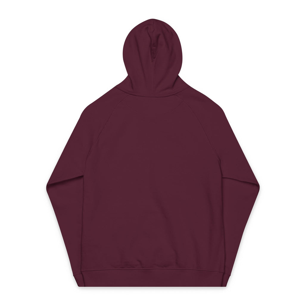 Eco Raglan Hoodie — Embroidered Sustainable Pullover