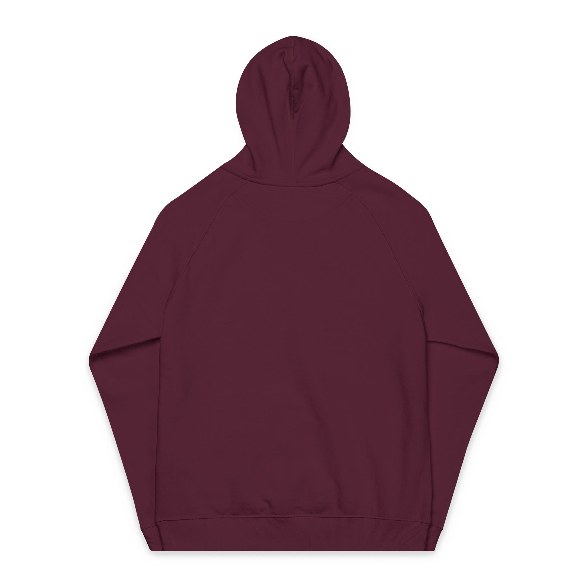 Eco Raglan Hoodie — Embroidered Sustainable Pullover