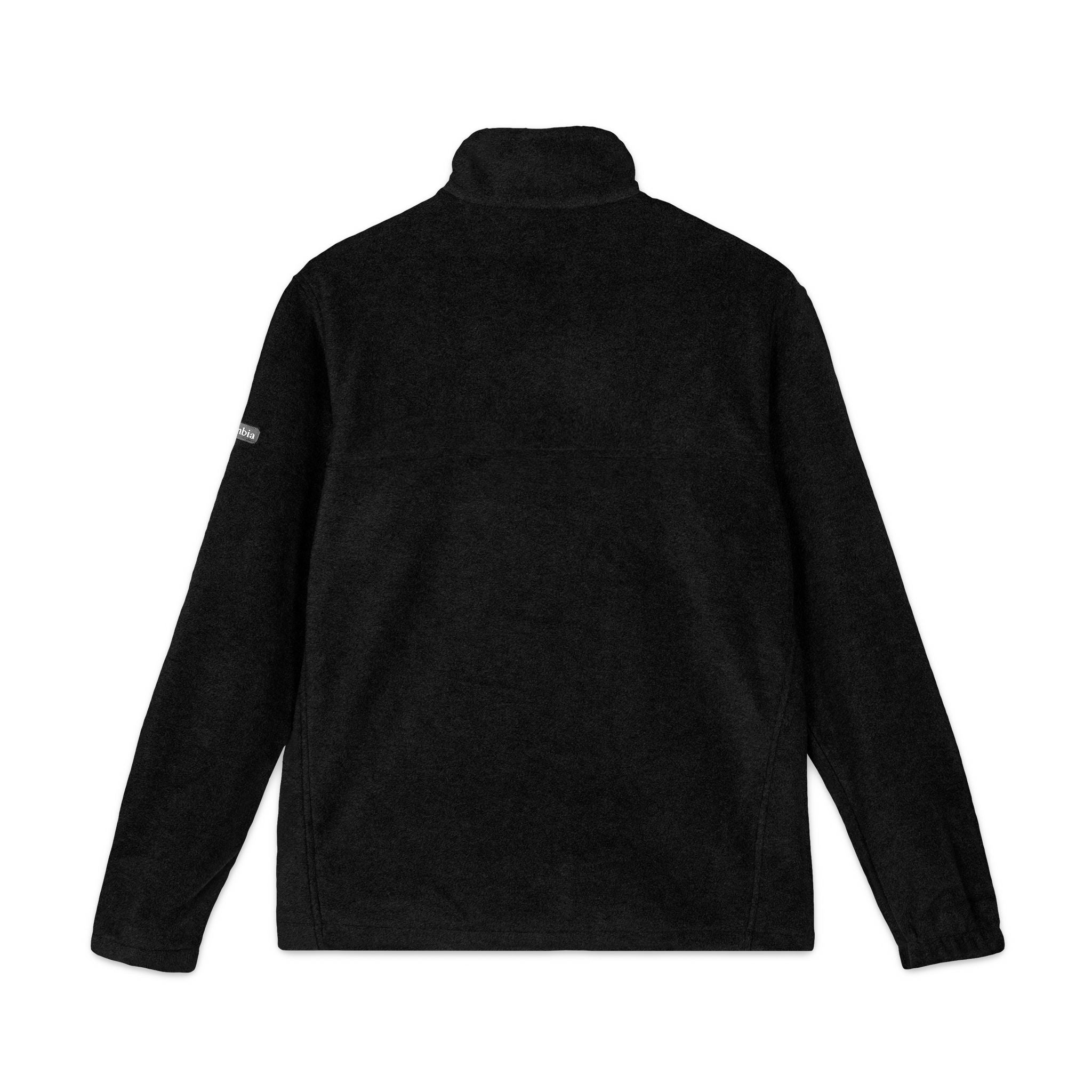 Embroidered Columbia Fleece Jacket - Classic Charcoal Zip-Up