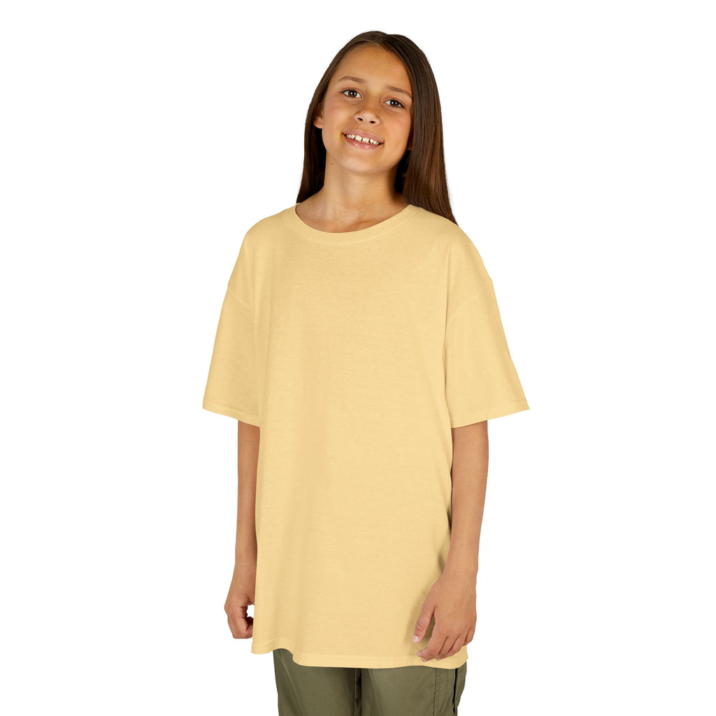 Kids T-Shirt — Plain White Heavy Cotton Tee for Boys & Girls