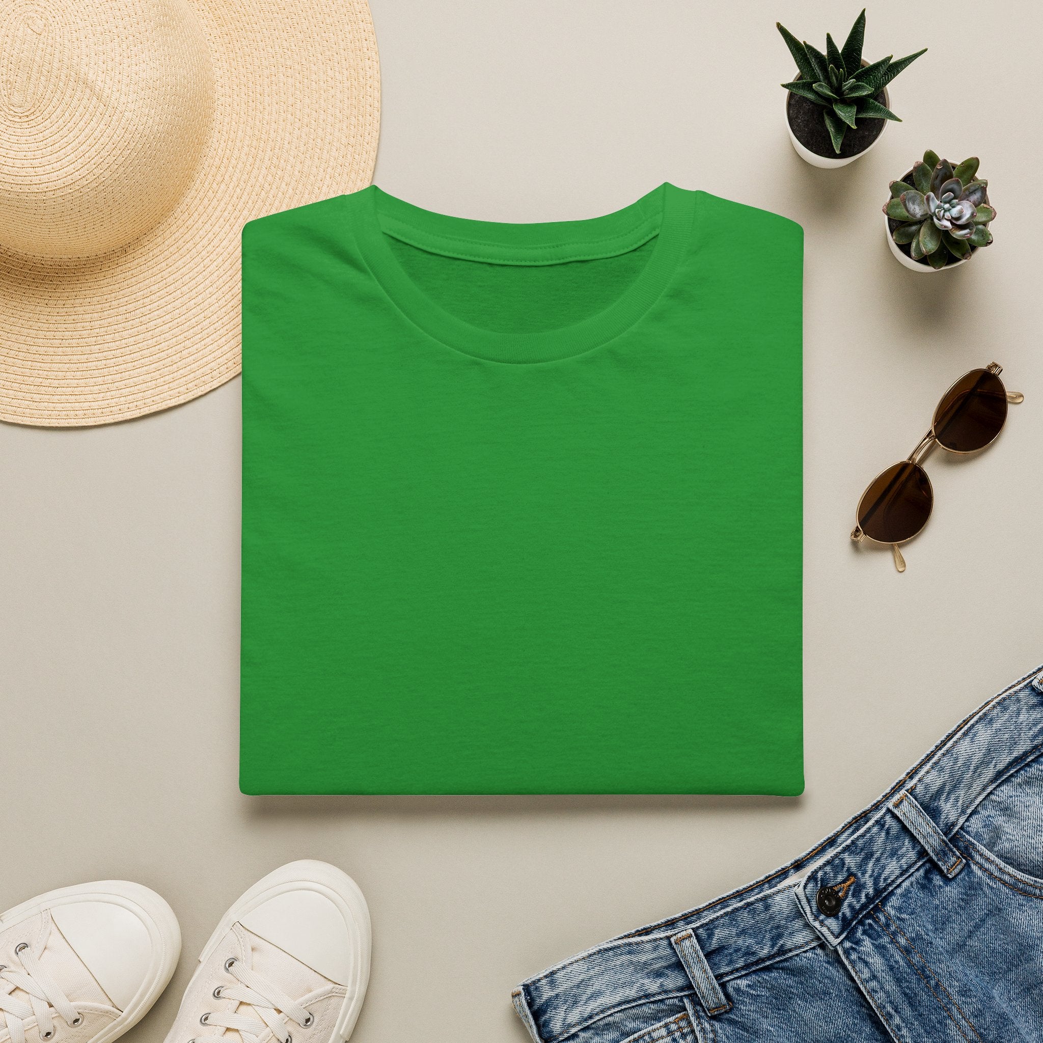 Blank White T-Shirt Mockup — Unisex Tee Product Mockup Images