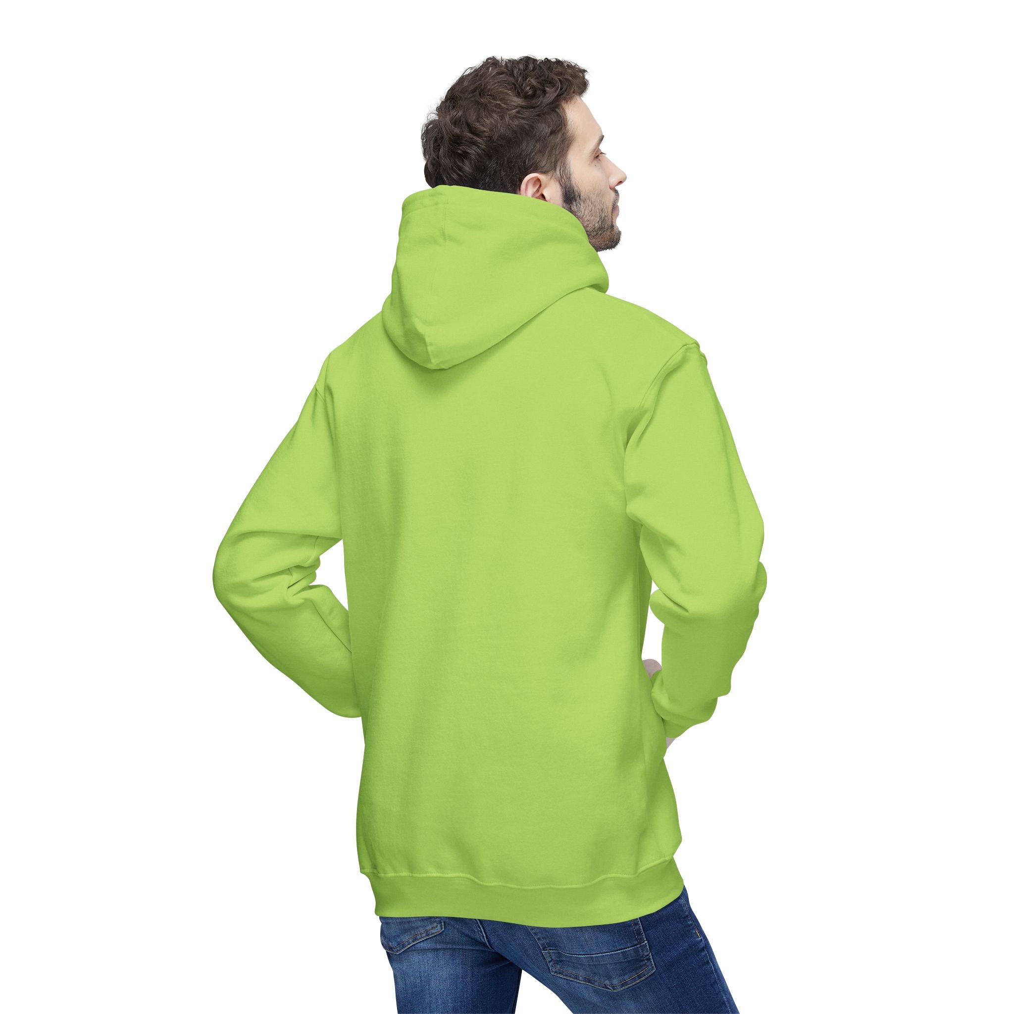 Classic White Hoodie — Made in USA Unisex Hooded Sweatshirt