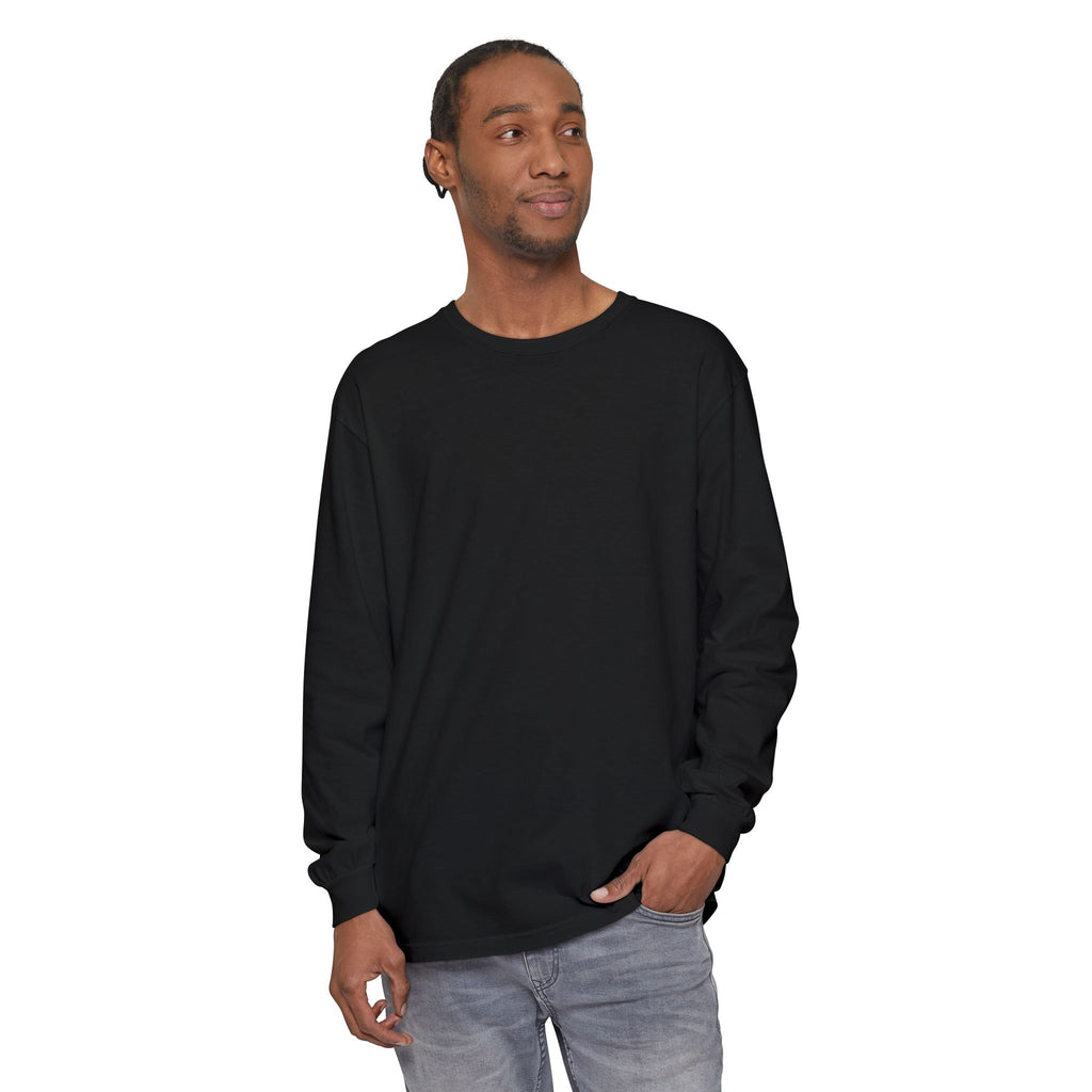 Long Sleeve T-Shirt — Classic White Garment-Dyed Tee