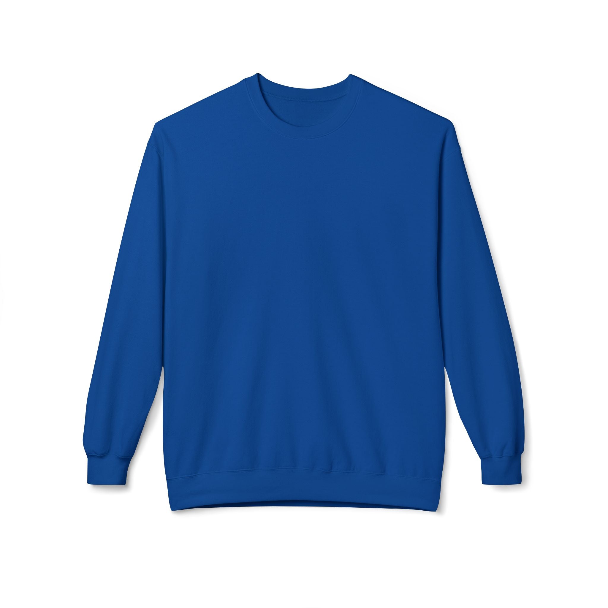 Classic White Crewneck Sweatshirt — Unisex Midweight Fleece