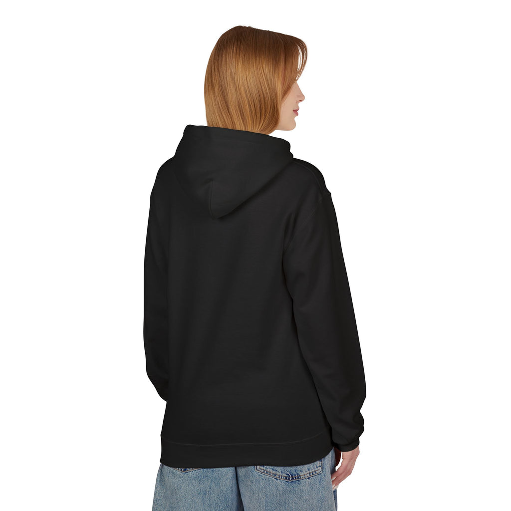 Classic White Fleece Hoodie – Soft Midweight Pullover