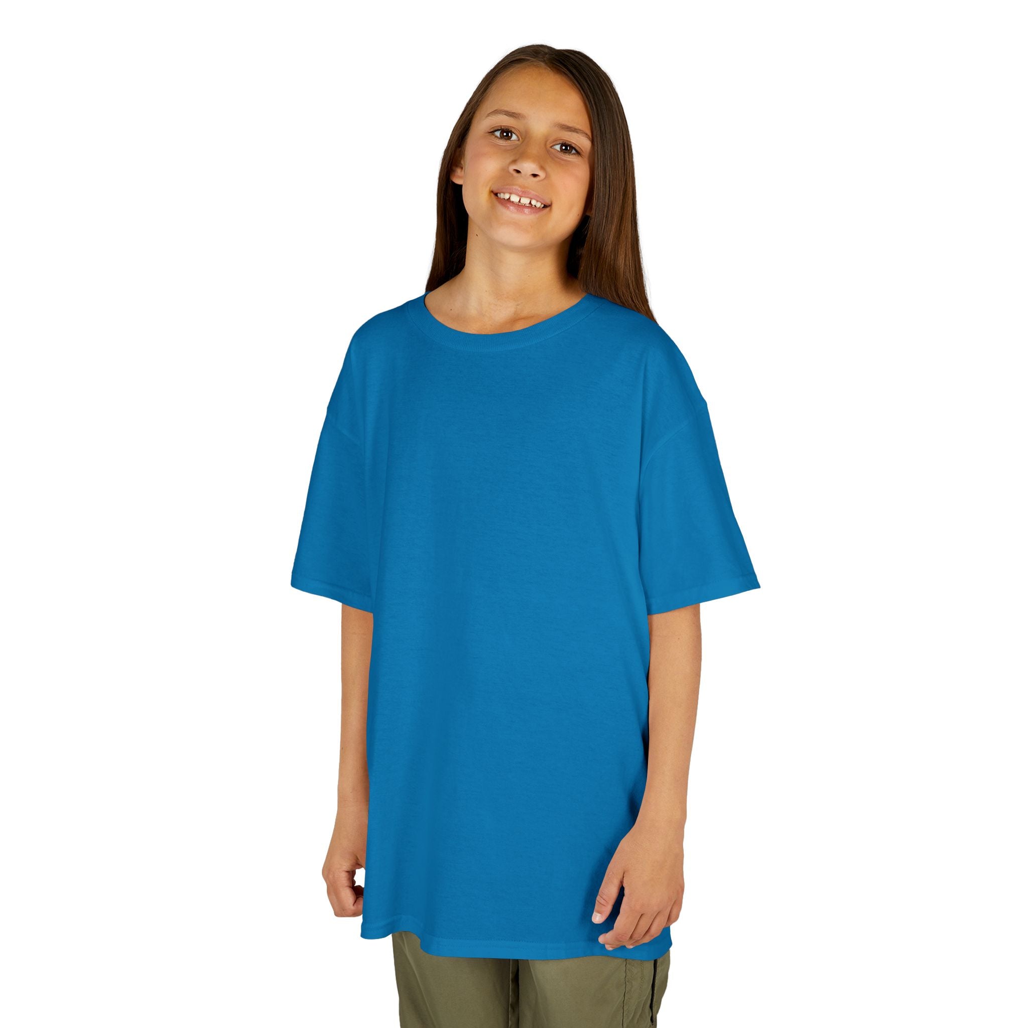 Kids T-Shirt — Plain White Heavy Cotton Tee for Boys & Girls