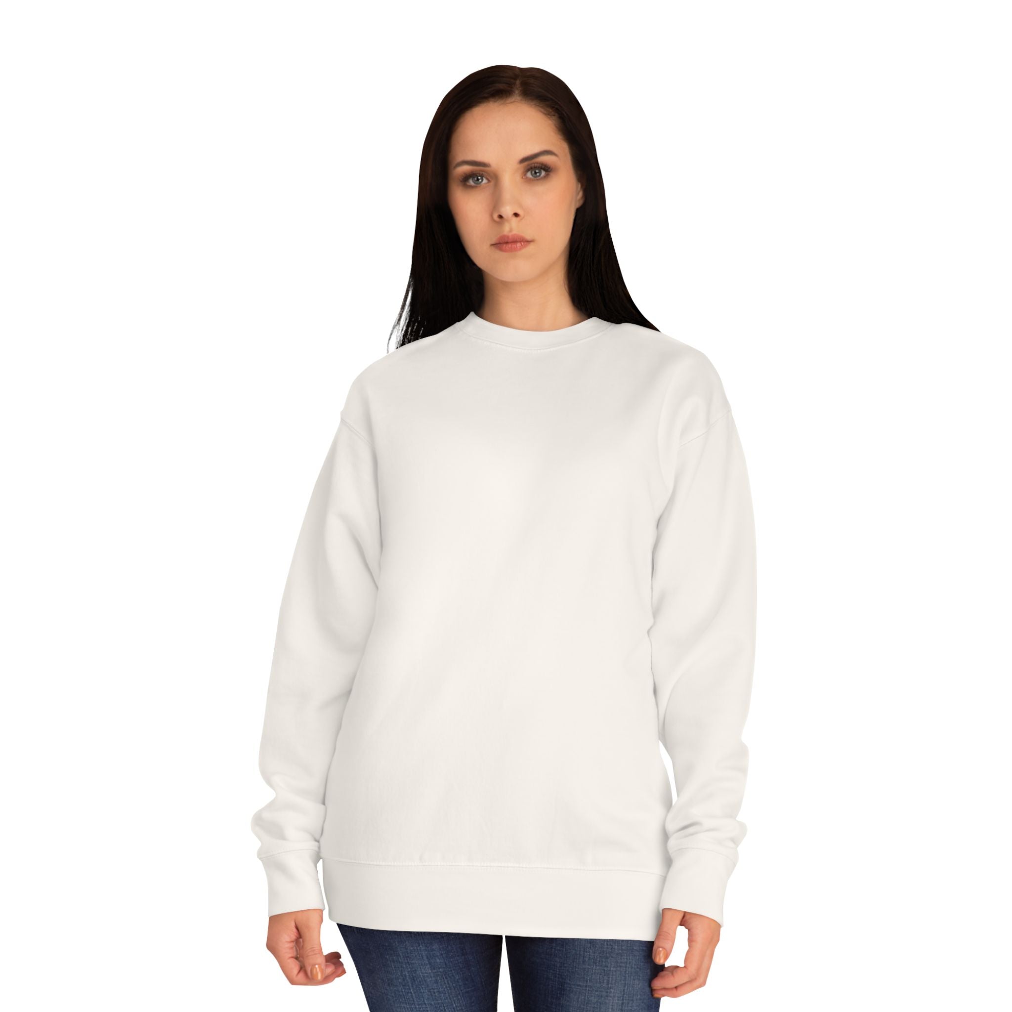 Crewneck Sweatshirt – Classic Coral Crew Sweatshirt, Cozy Everyday Pullover