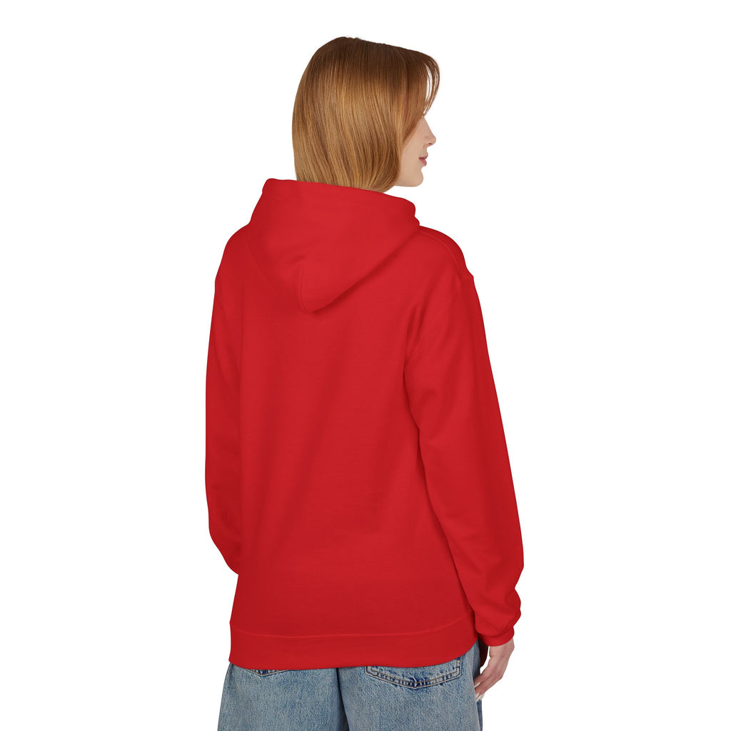 Classic White Fleece Hoodie – Soft Midweight Pullover