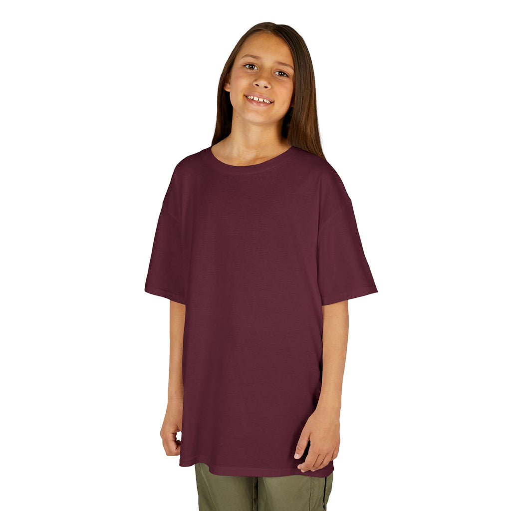 Kids T-Shirt — Plain White Heavy Cotton Tee for Boys & Girls