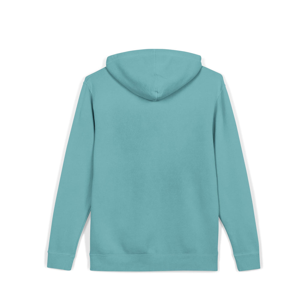 Pigment-Dyed Hoodie — Washed Blush Pullover Hooded Sweatshirt