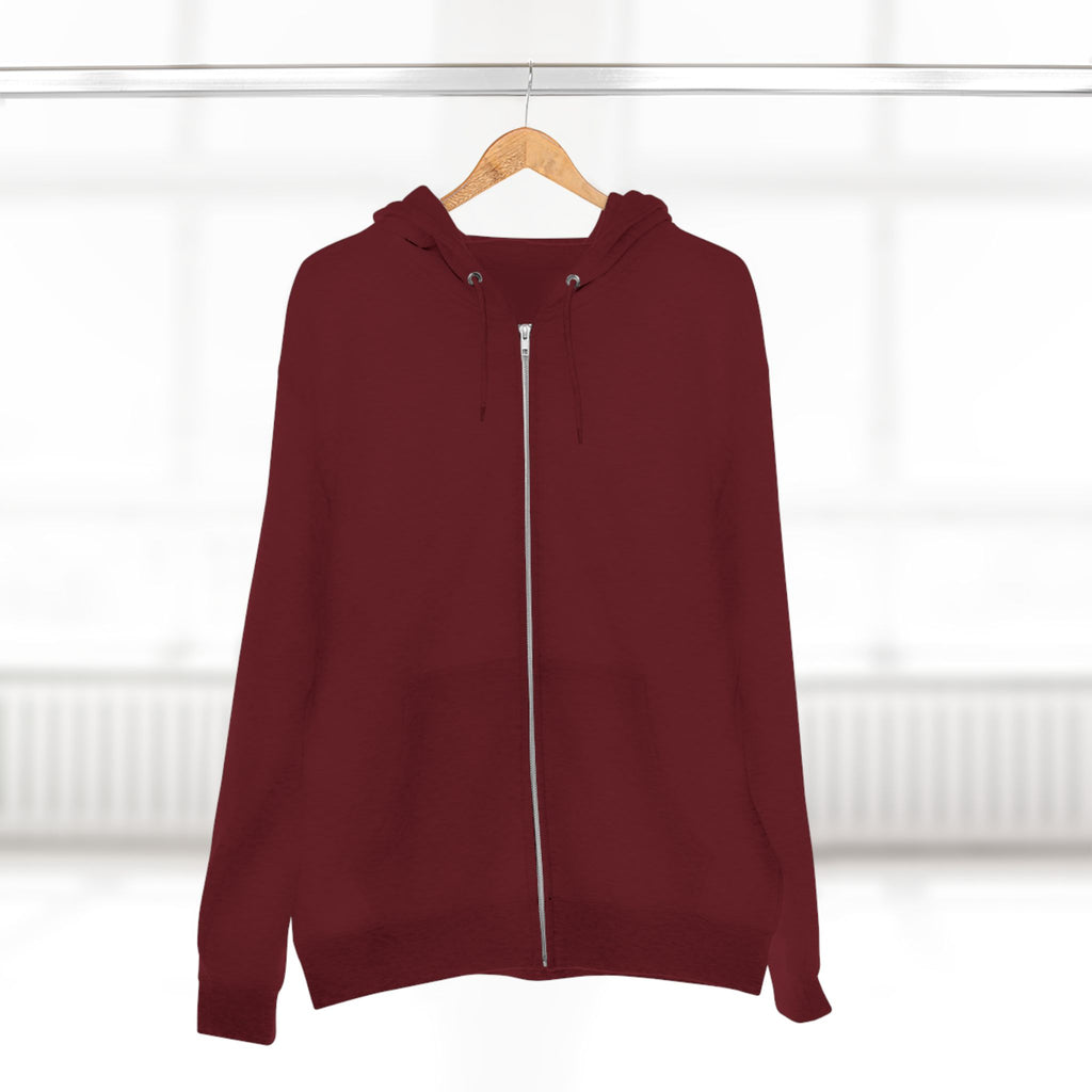 Classic White Zip Hoodie - Plain Full-Zip Hooded Sweatshirt