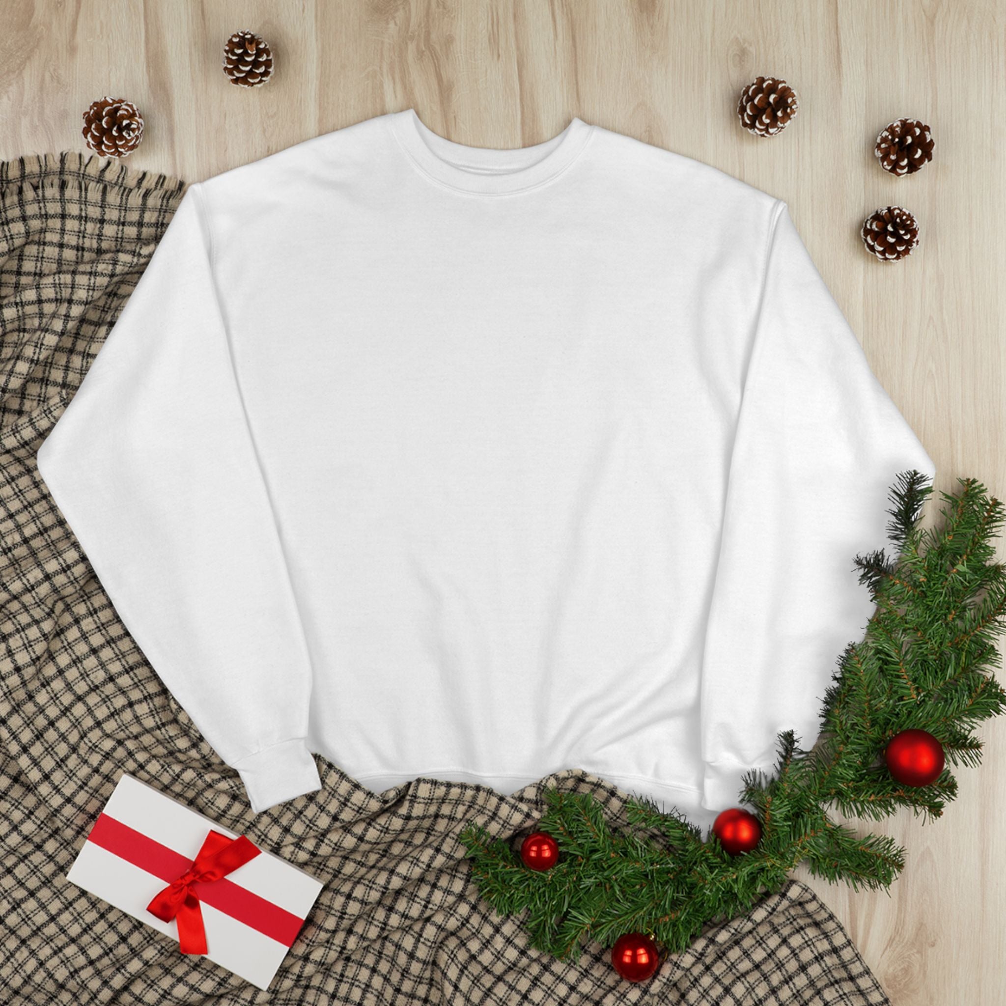 Classic White Crewneck Sweatshirt