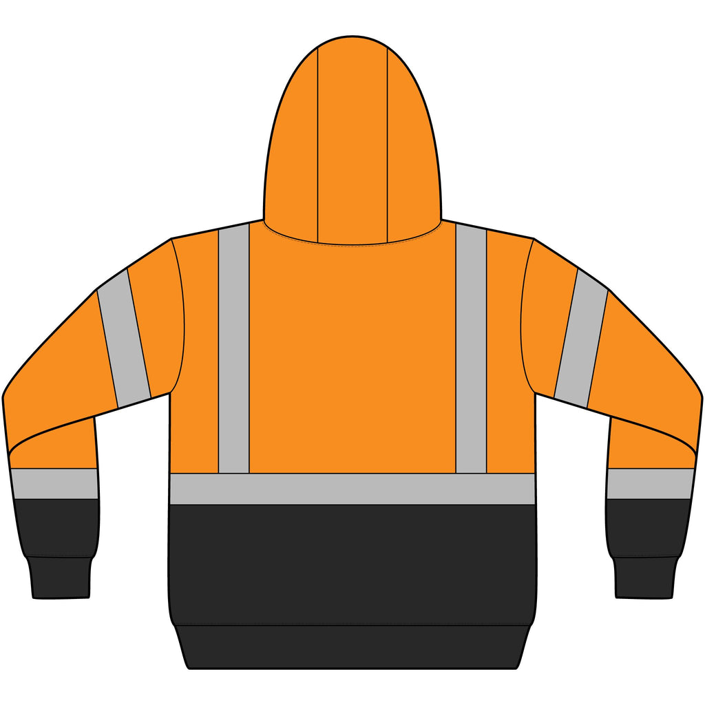 ANSI 107 Class 3 Heavy-Duty Fleece Pullover Hoodie