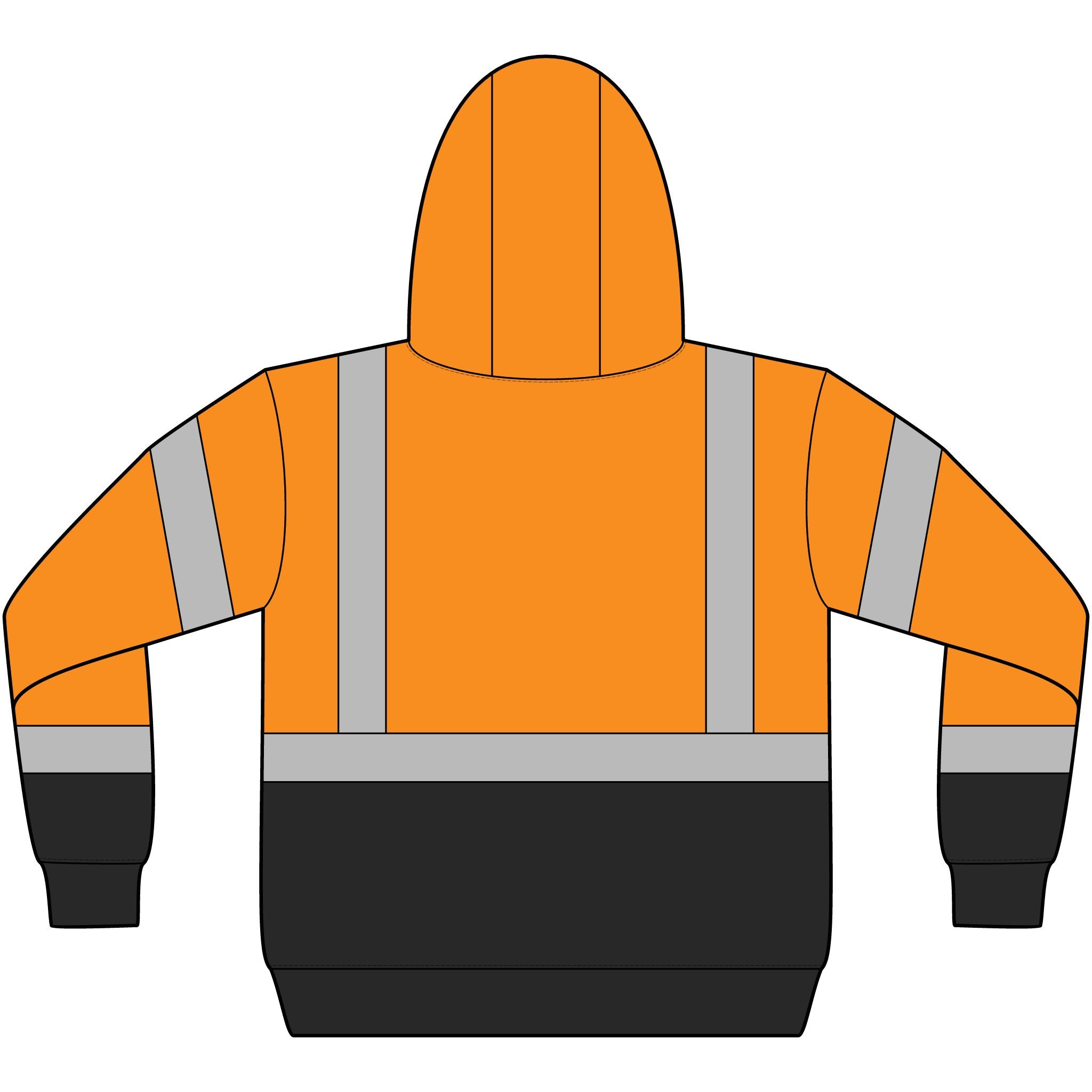 ANSI 107 Class 3 Heavy-Duty Fleece Pullover Hoodie