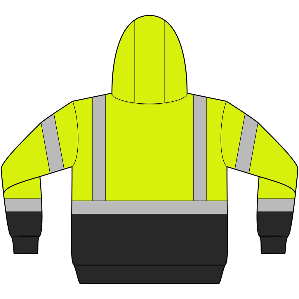 ANSI 107 Class 3 Heavy-Duty Fleece Pullover Hoodie