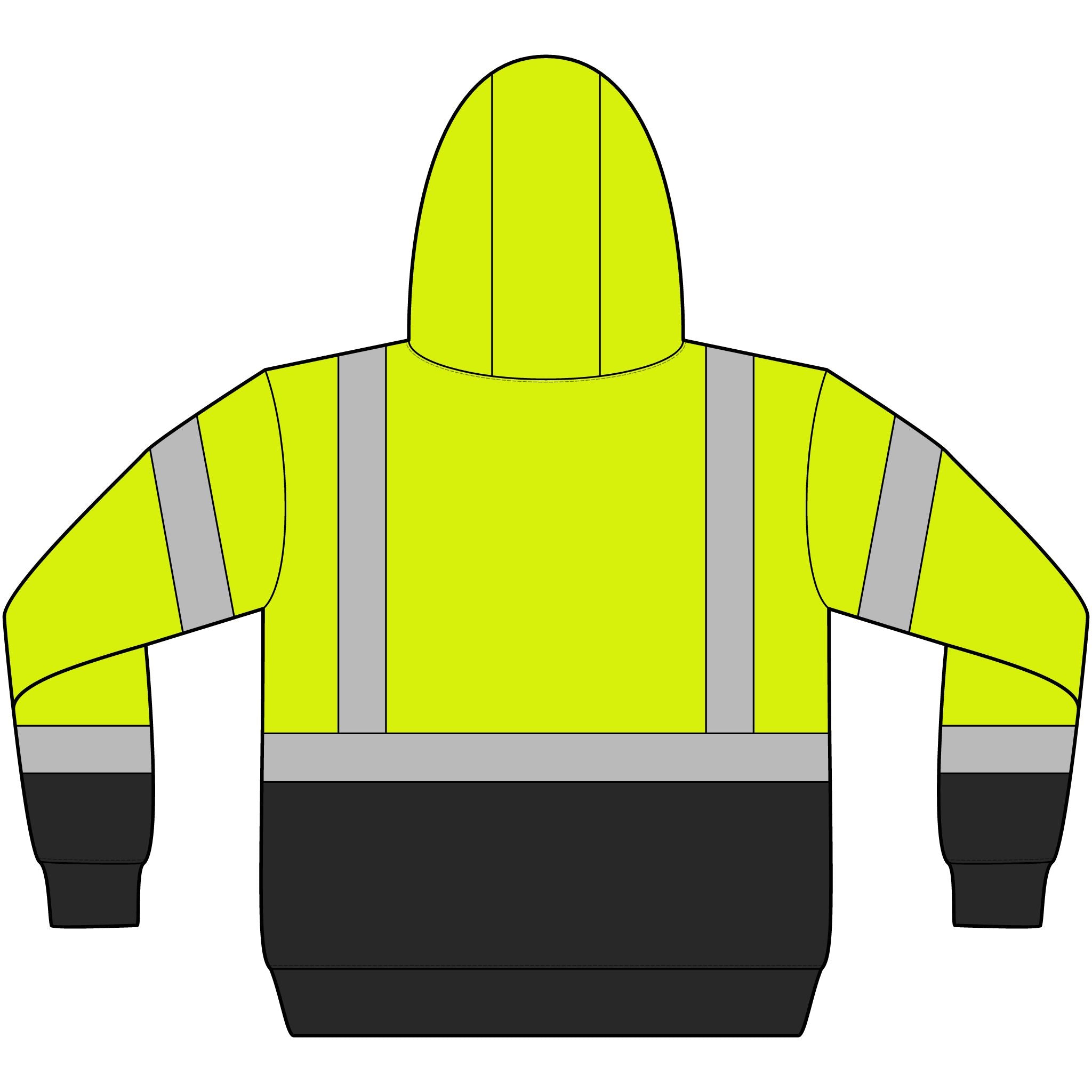 ANSI 107 Class 3 Heavy-Duty Fleece Pullover Hoodie