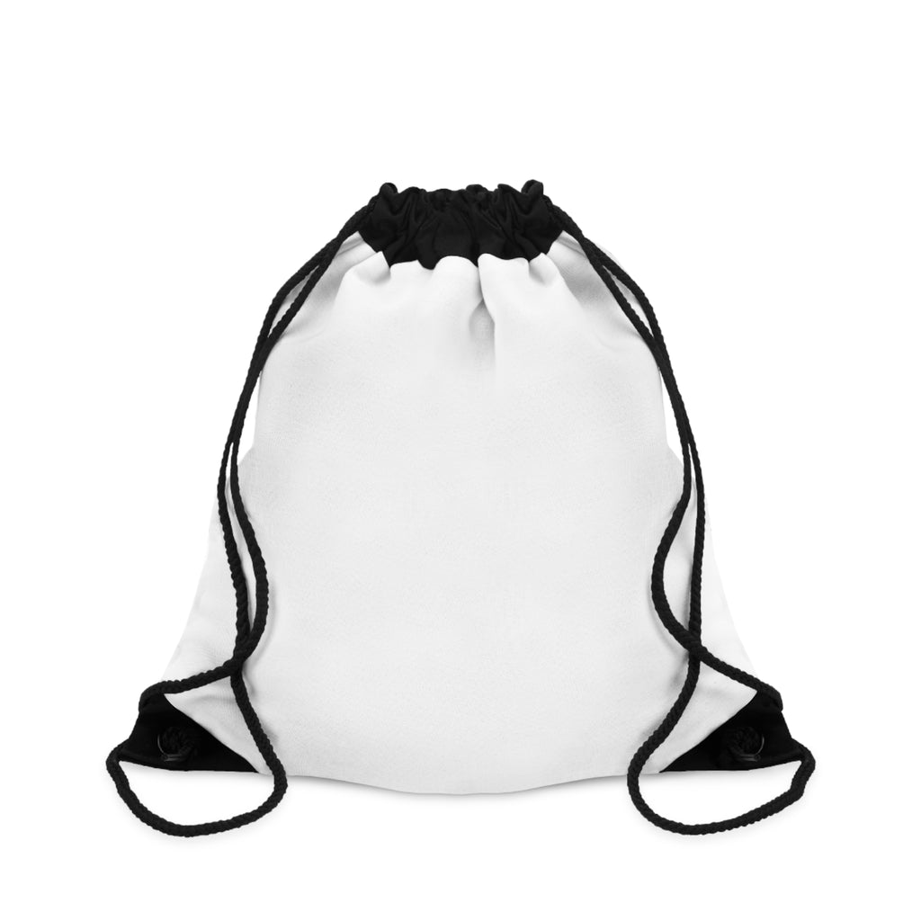 Blank White Drawstring Bag — Customizable Gym Sack
