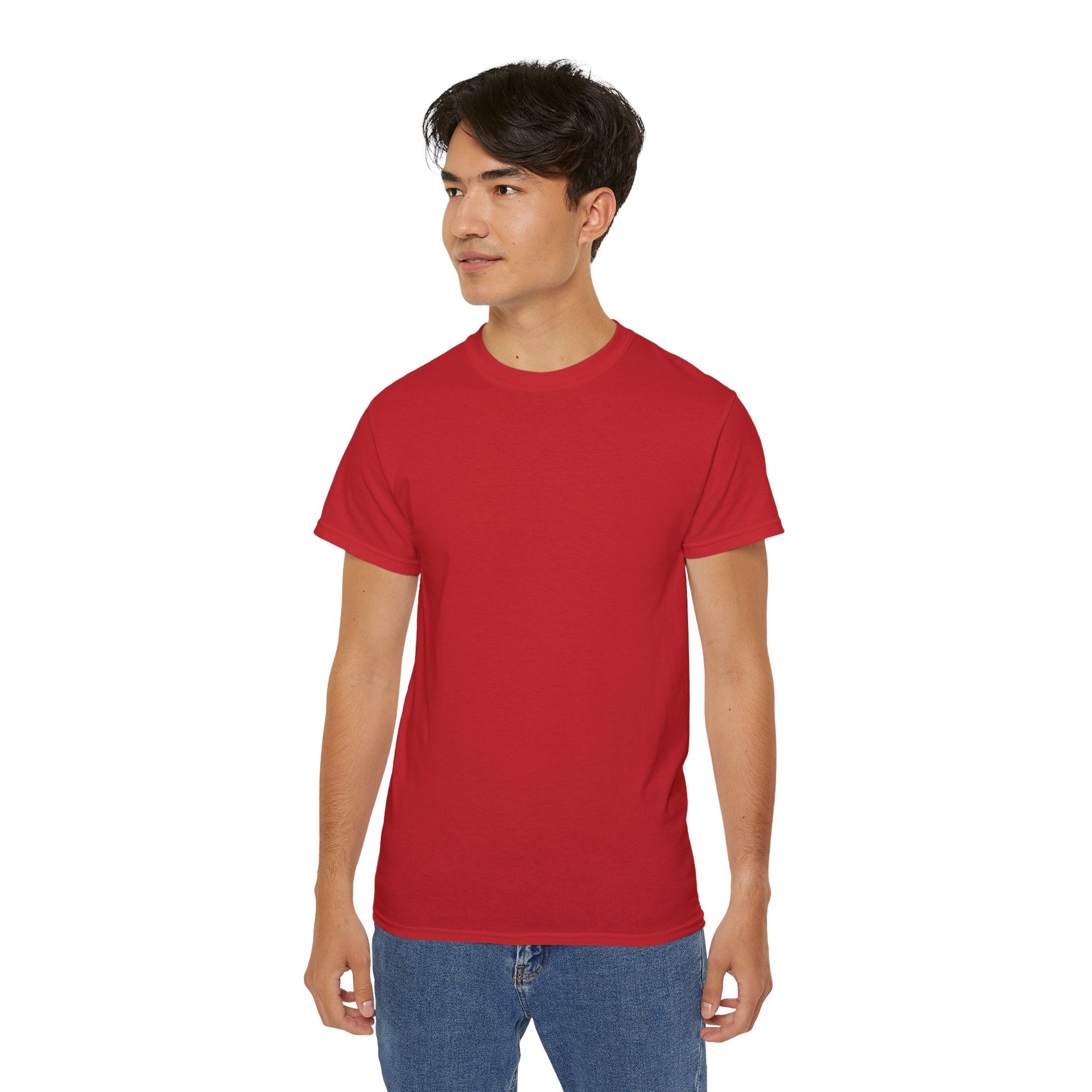 Classic White Cotton Tee - Plain Crewneck Shirt