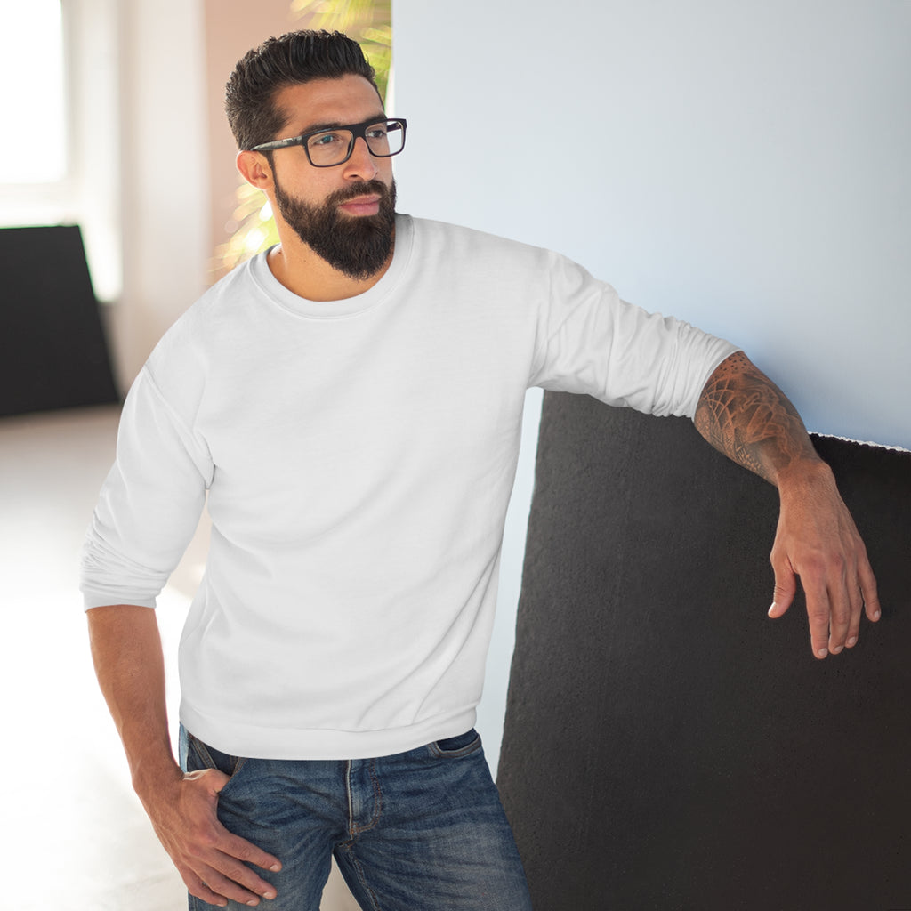 Classic White Crewneck Sweatshirt — Minimal Everyday Pullover