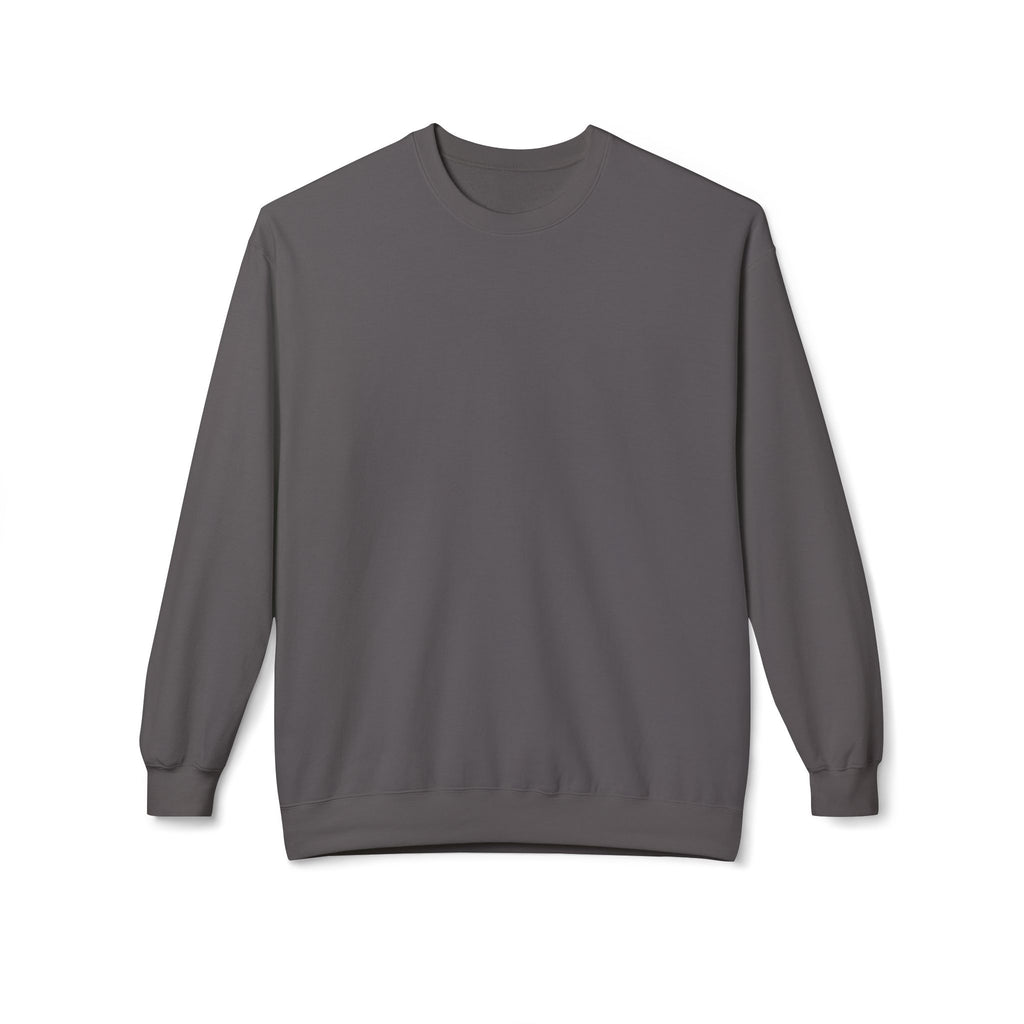 Classic White Crewneck Sweatshirt — Unisex Midweight Fleece