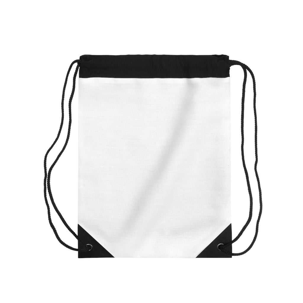 Blank White Drawstring Bag — Customizable Gym Sack
