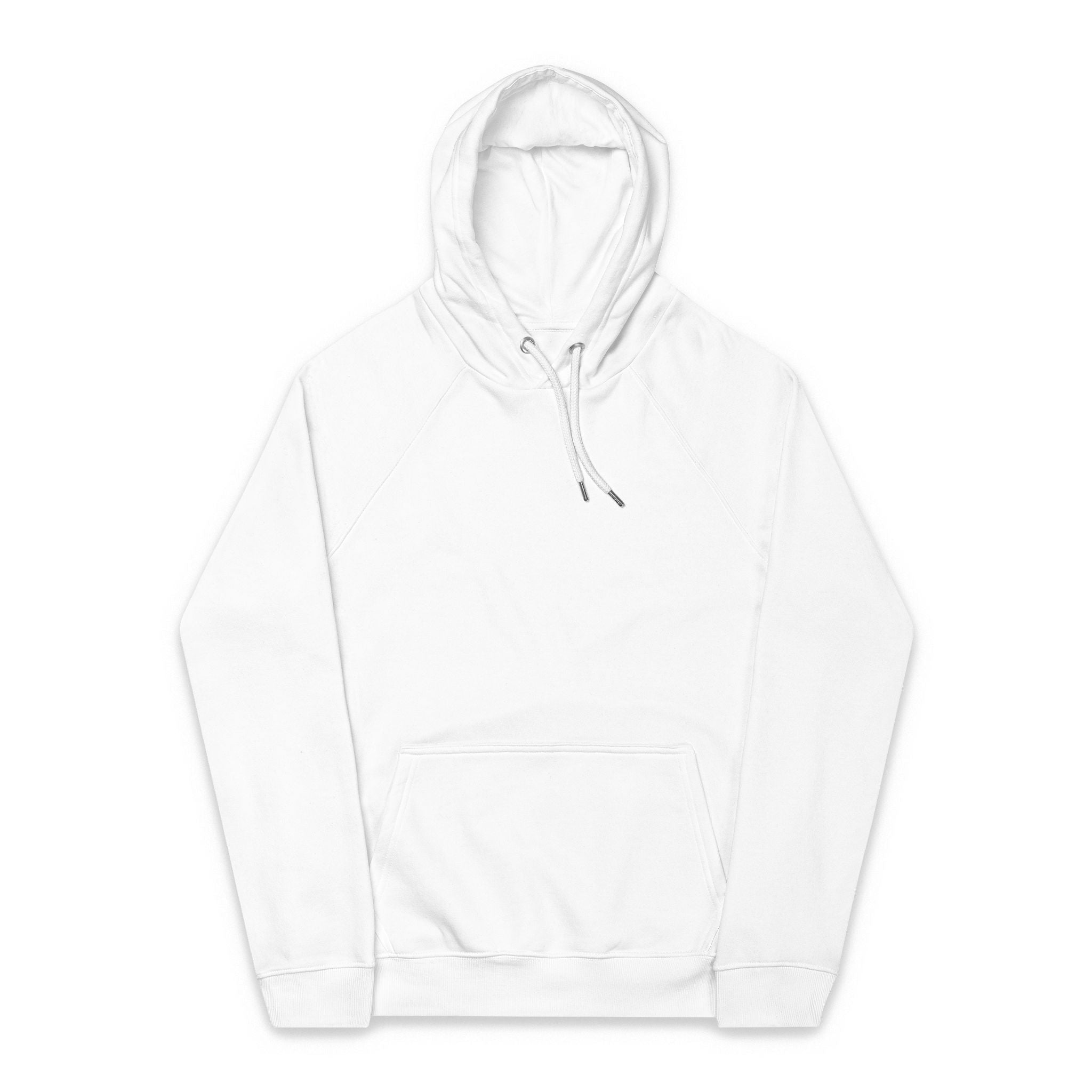 Eco Raglan Hoodie — Embroidered Sustainable Pullover