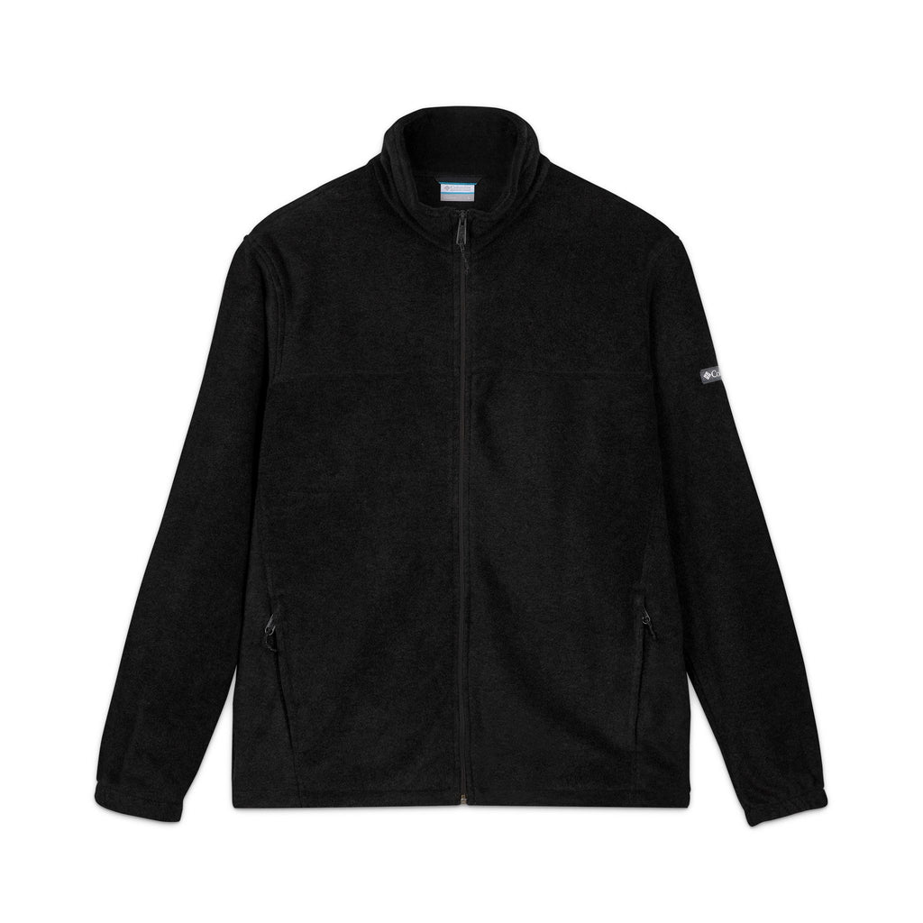 Embroidered Columbia Fleece Jacket - Classic Charcoal Zip-Up