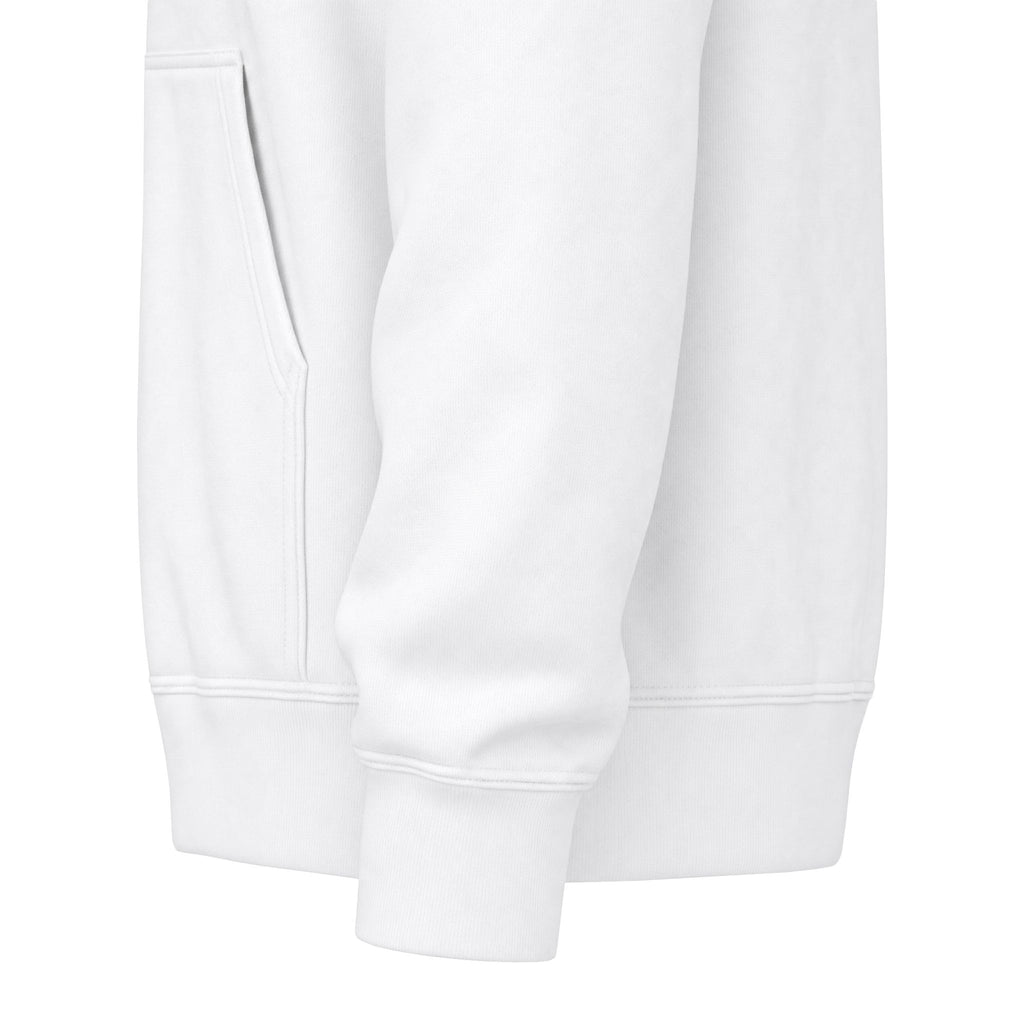 Classic White Zip Hoodie - Plain Full-Zip Hooded Sweatshirt