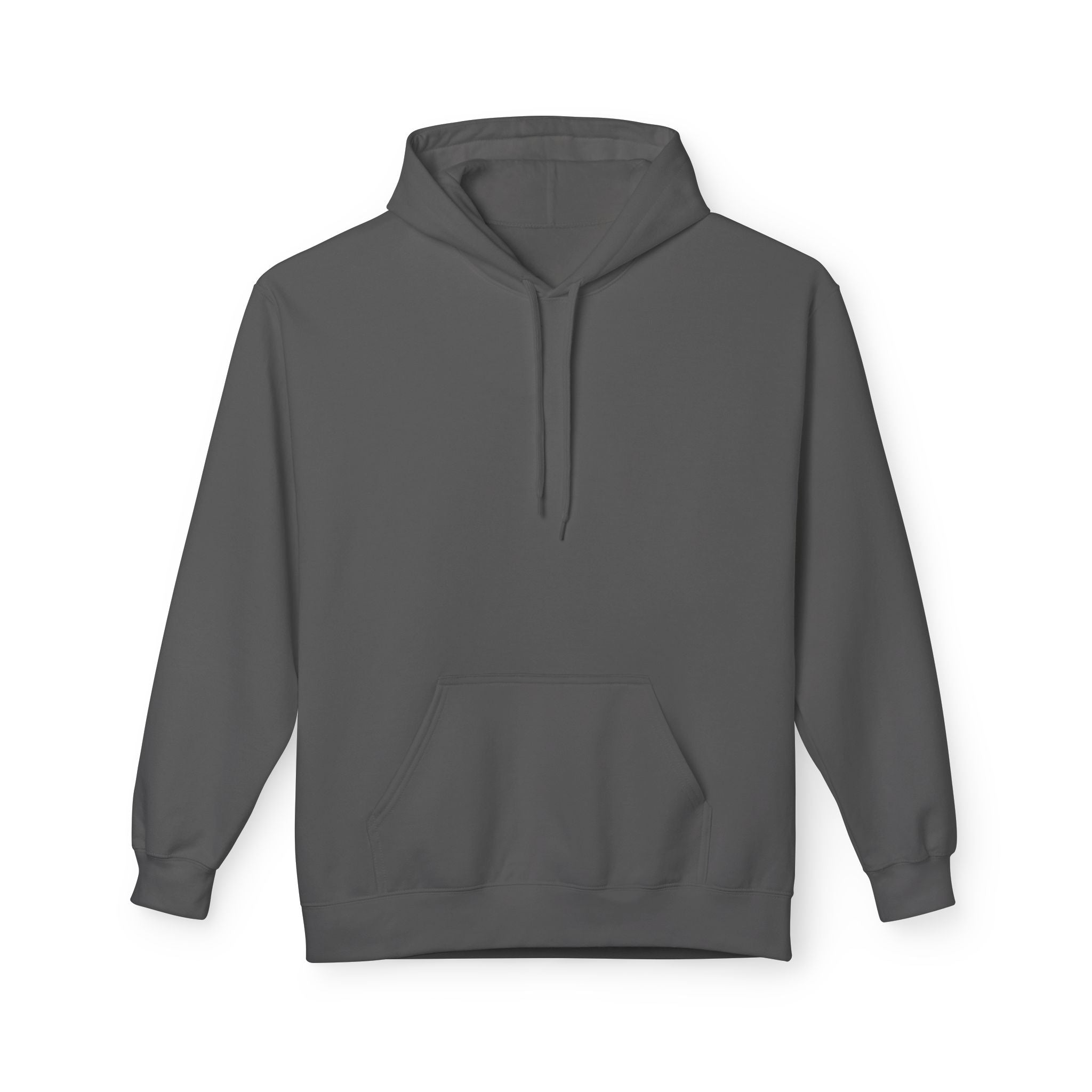 Classic White Fleece Hoodie – Soft Midweight Pullover