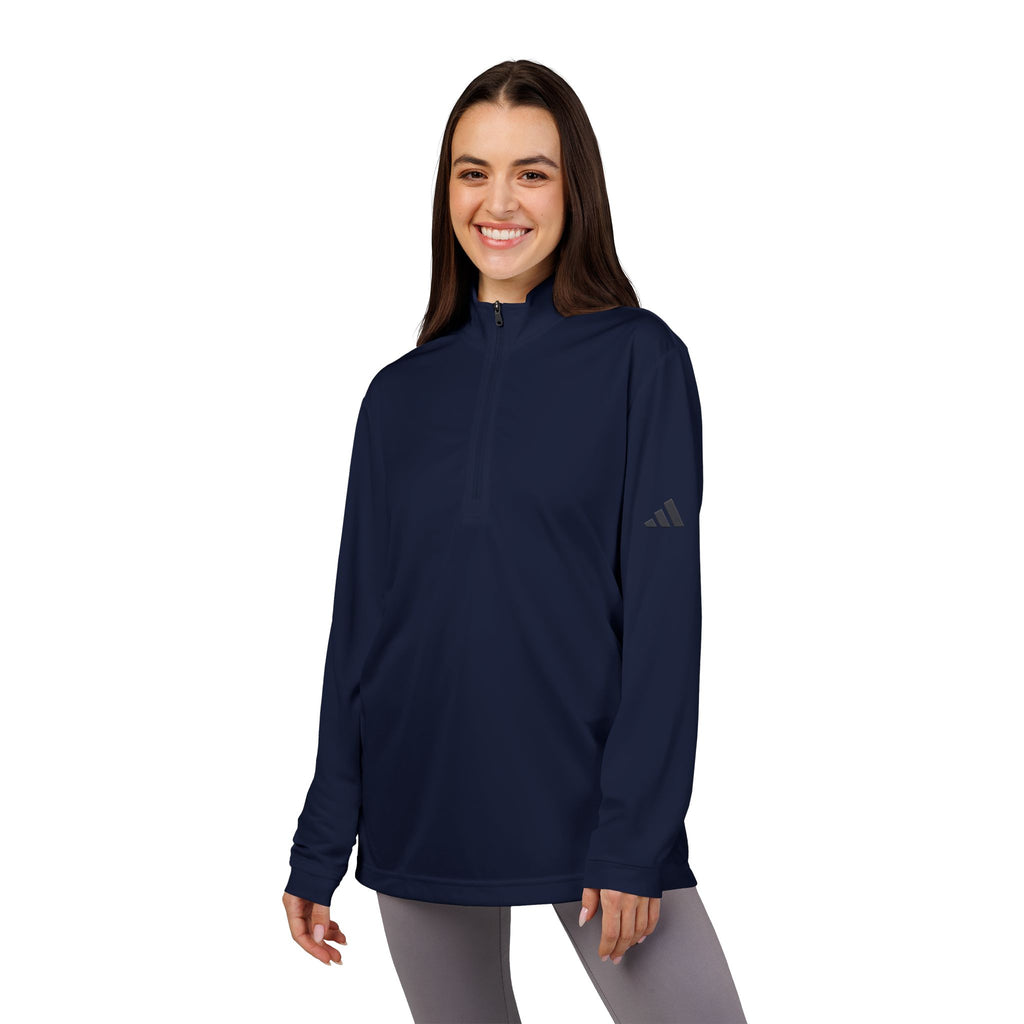 Adidas Quarter-Zip Pullover – Embroidered Performance Top