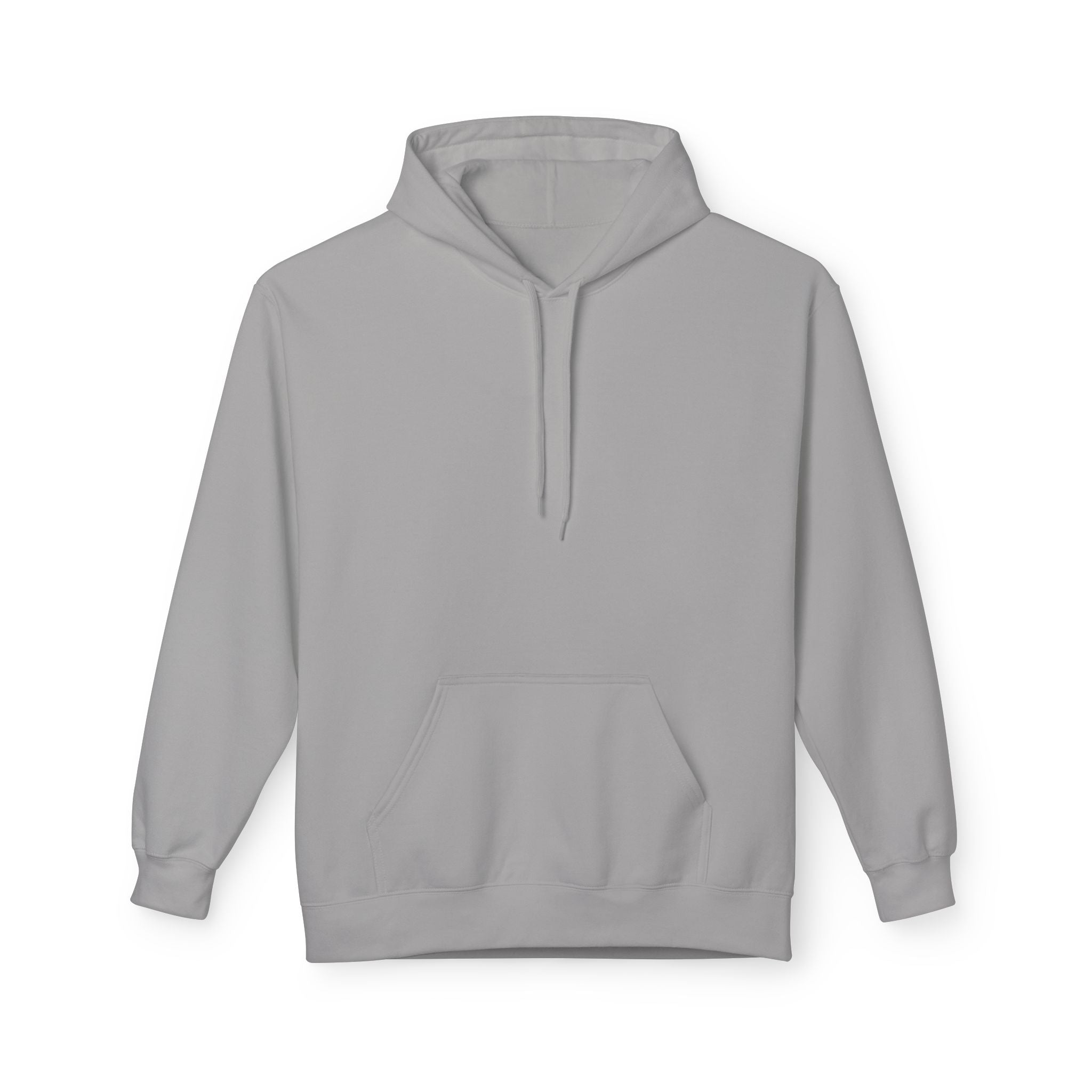 Classic White Fleece Hoodie – Soft Midweight Pullover