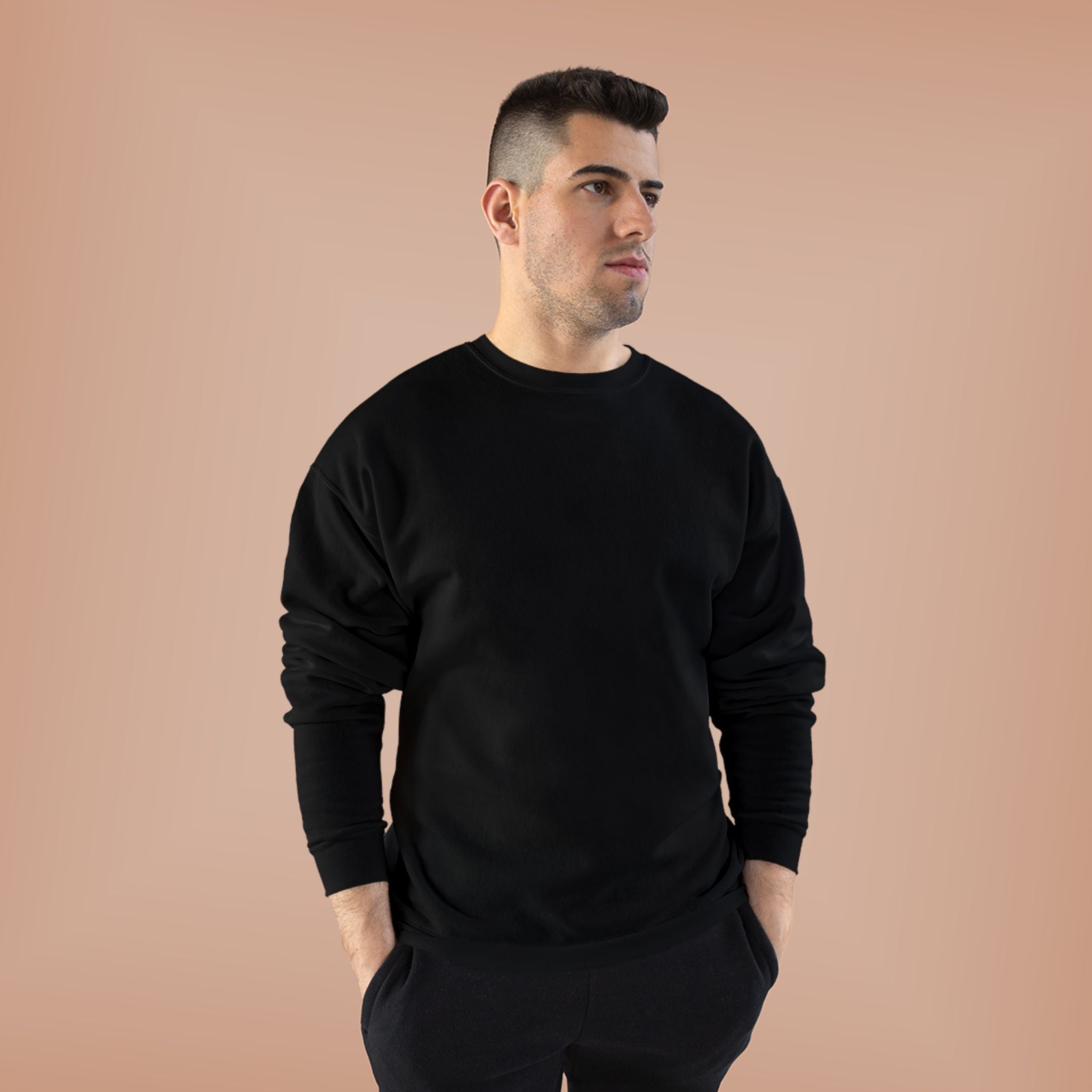 Classic White Crewneck Sweatshirt