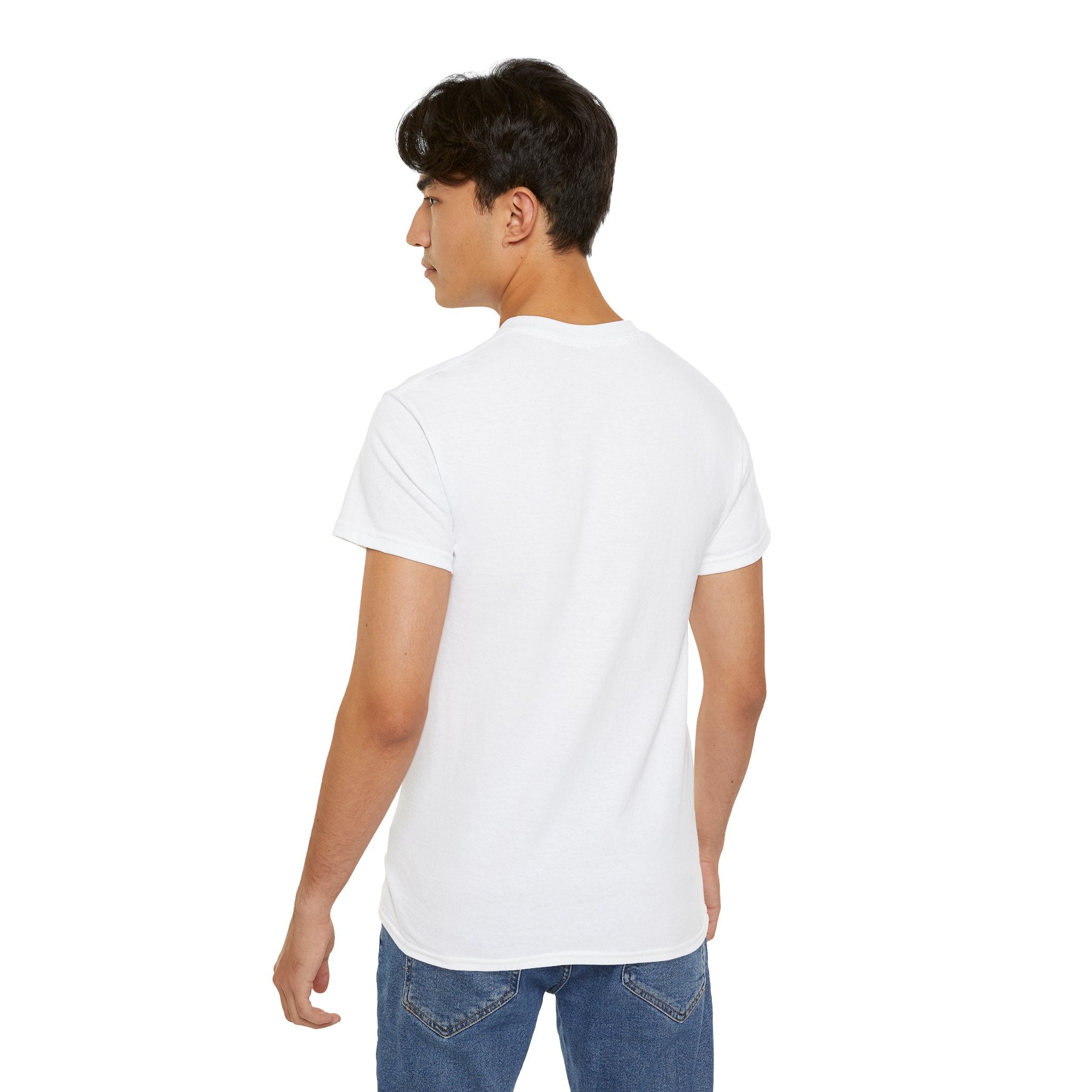 Classic White Cotton Tee - Plain Crewneck Shirt