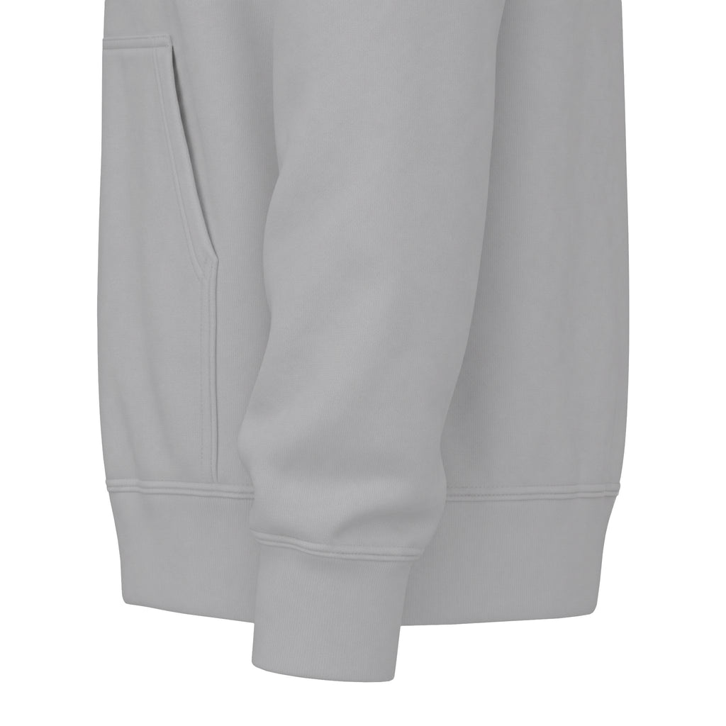Classic White Fleece Hoodie – Soft Midweight Pullover