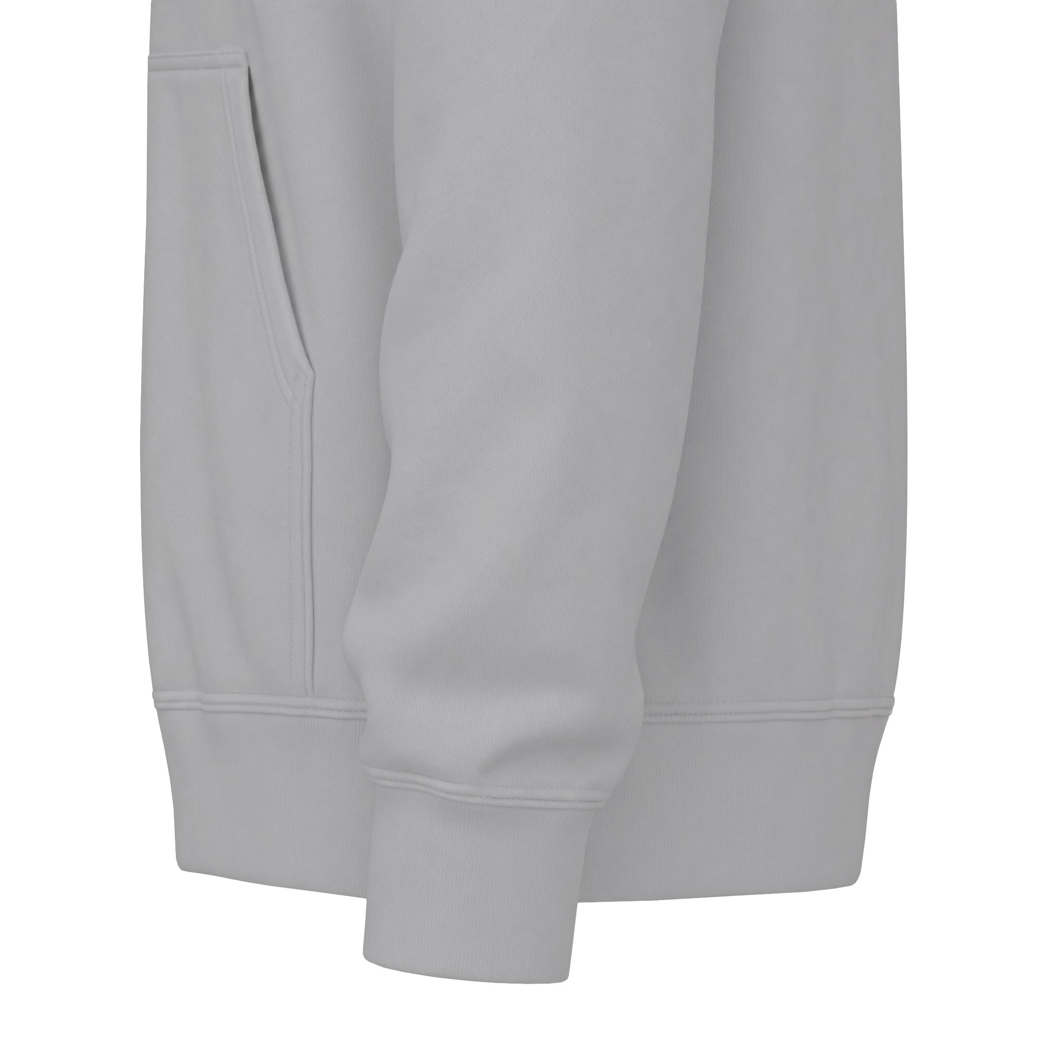 Classic White Fleece Hoodie – Soft Midweight Pullover