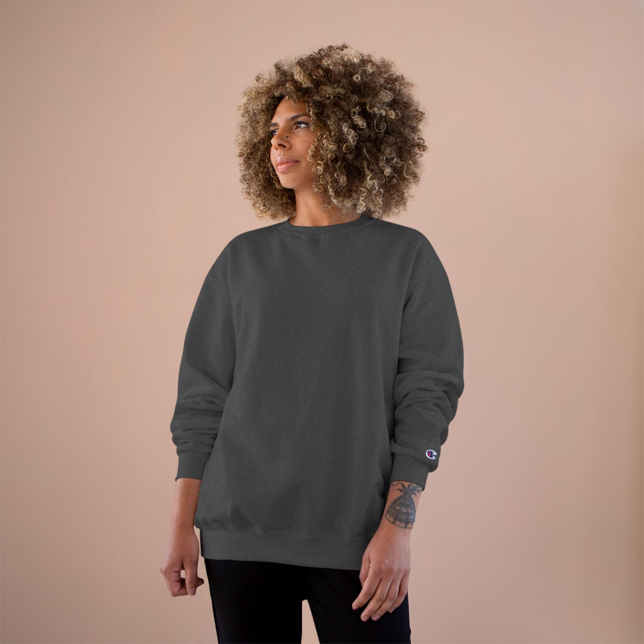 Champion Sweatshirt - Classic White Crewneck Sweatshirt