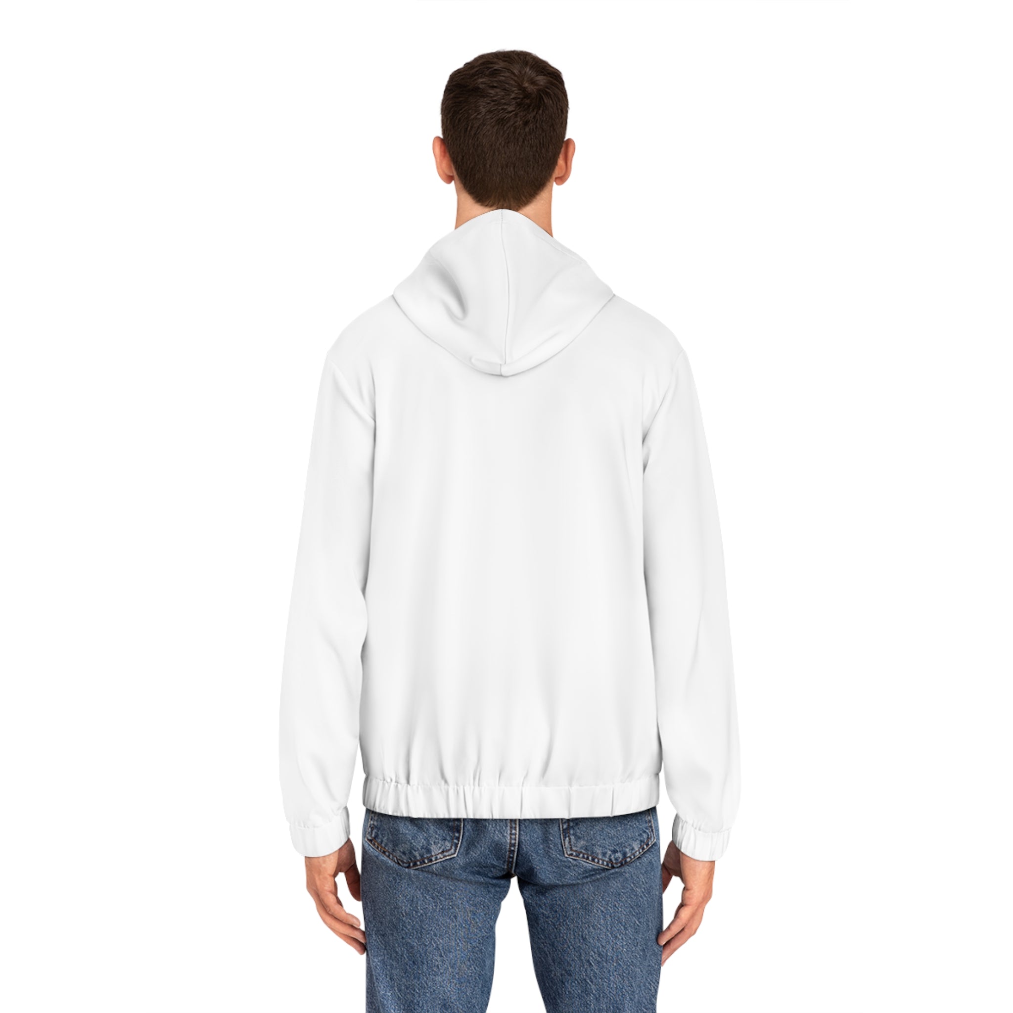 Men's Full-Zip Hoodie - Custom All-Over Print Blank Canvas