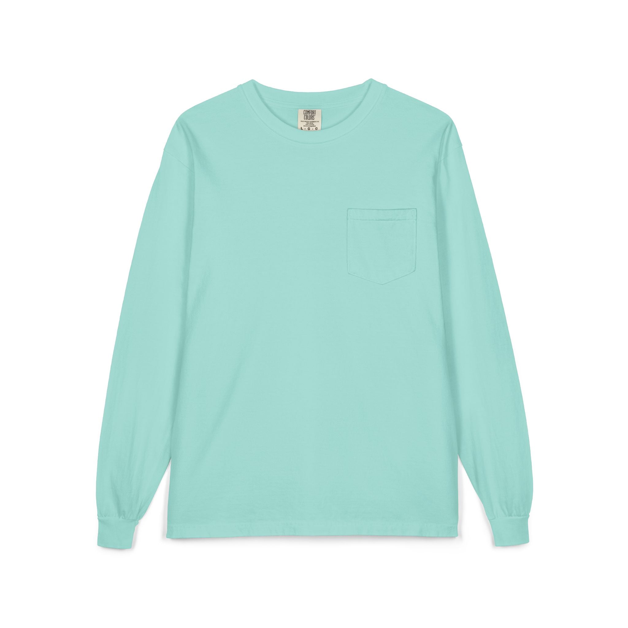 Long Sleeve Pocket Tee — Classic White Cotton Shirt