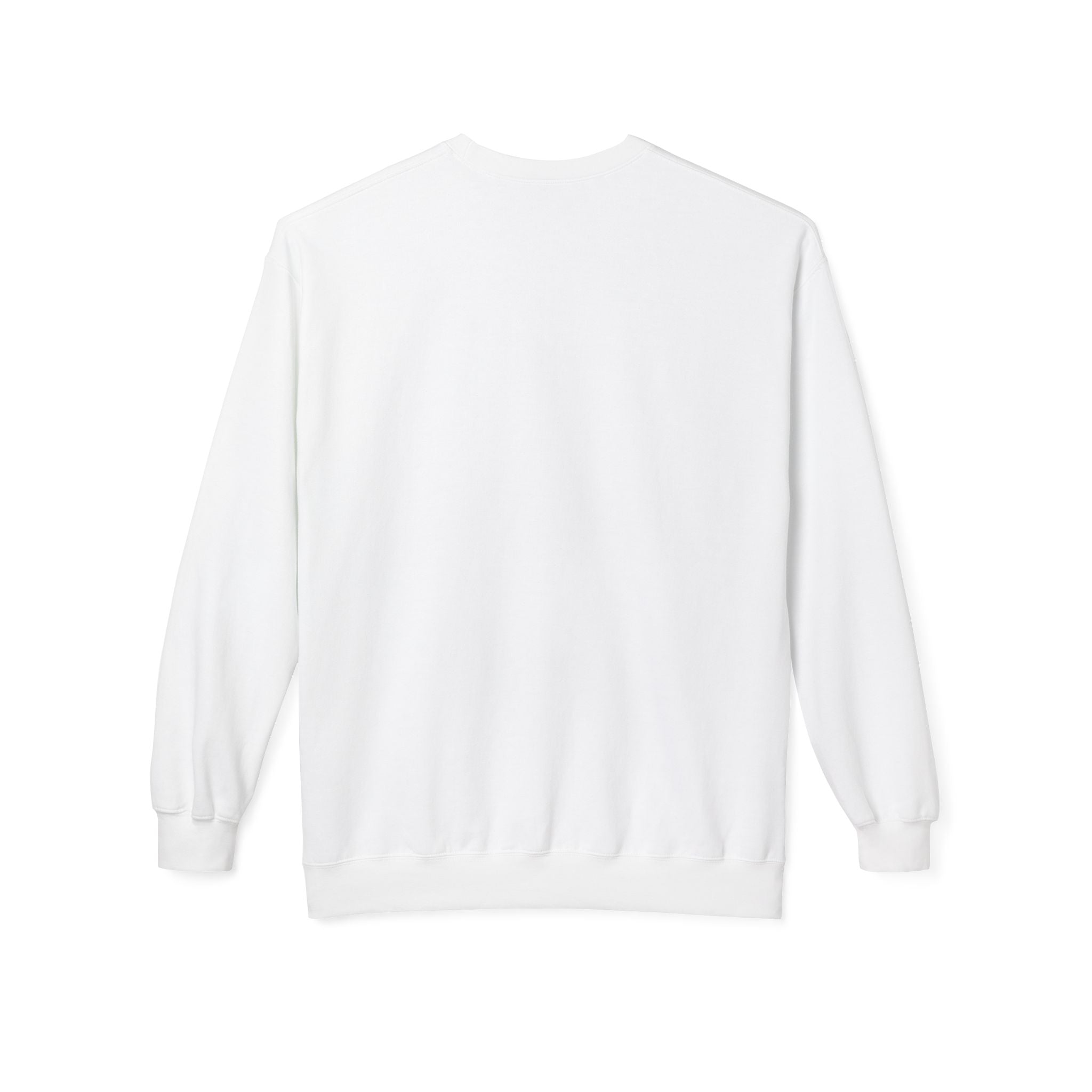 Classic White Crewneck Sweatshirt — Unisex Midweight Fleece