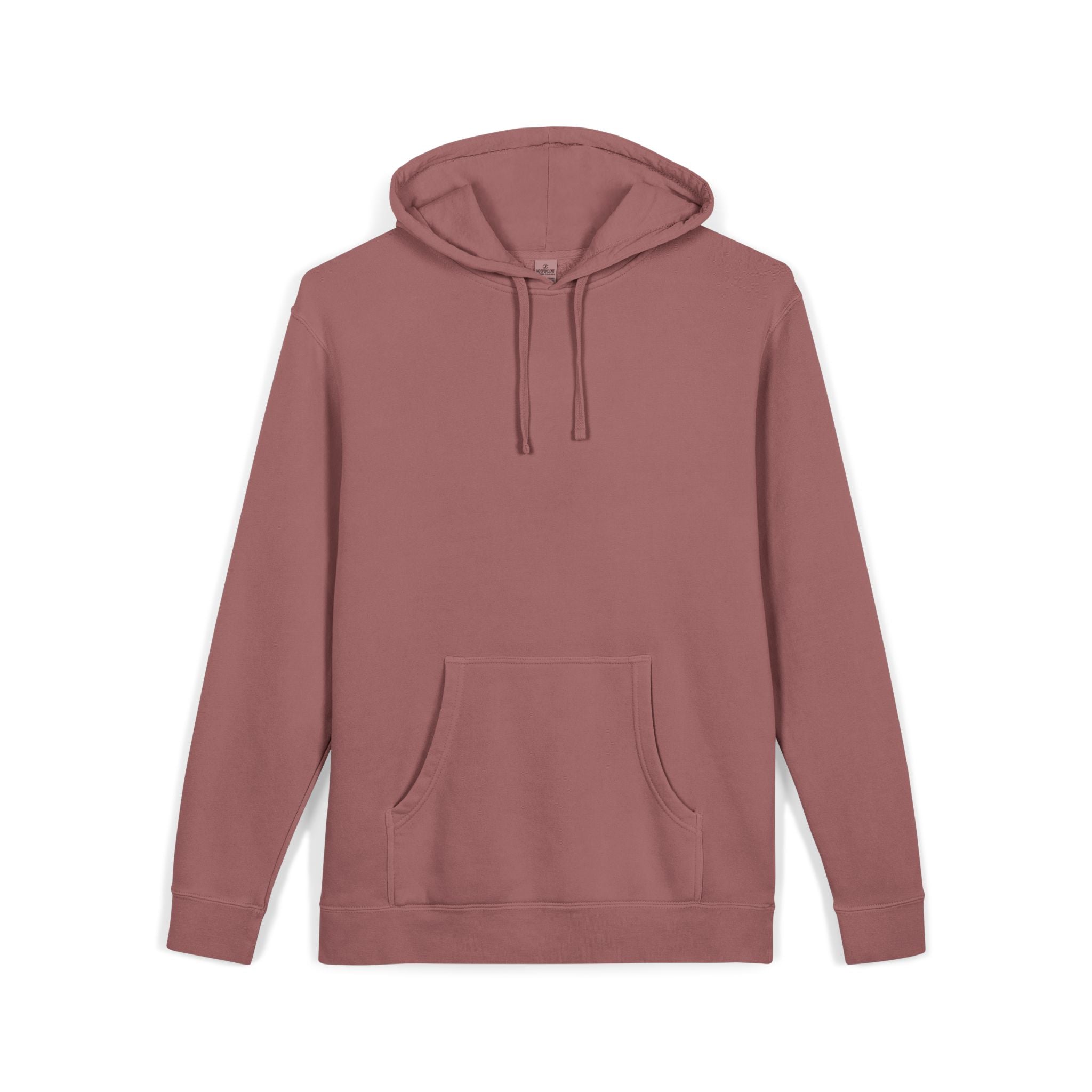 Pigment-Dyed Hoodie — Washed Blush Pullover Hooded Sweatshirt
