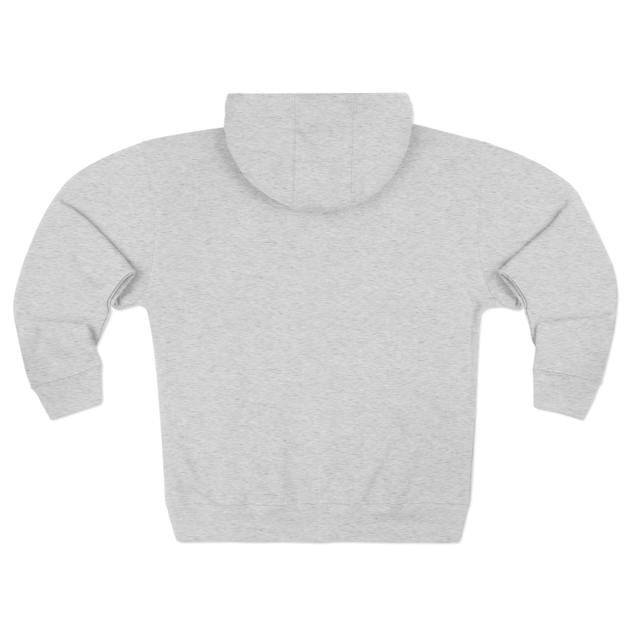 Classic White Zip Hoodie - Plain Full-Zip Hooded Sweatshirt